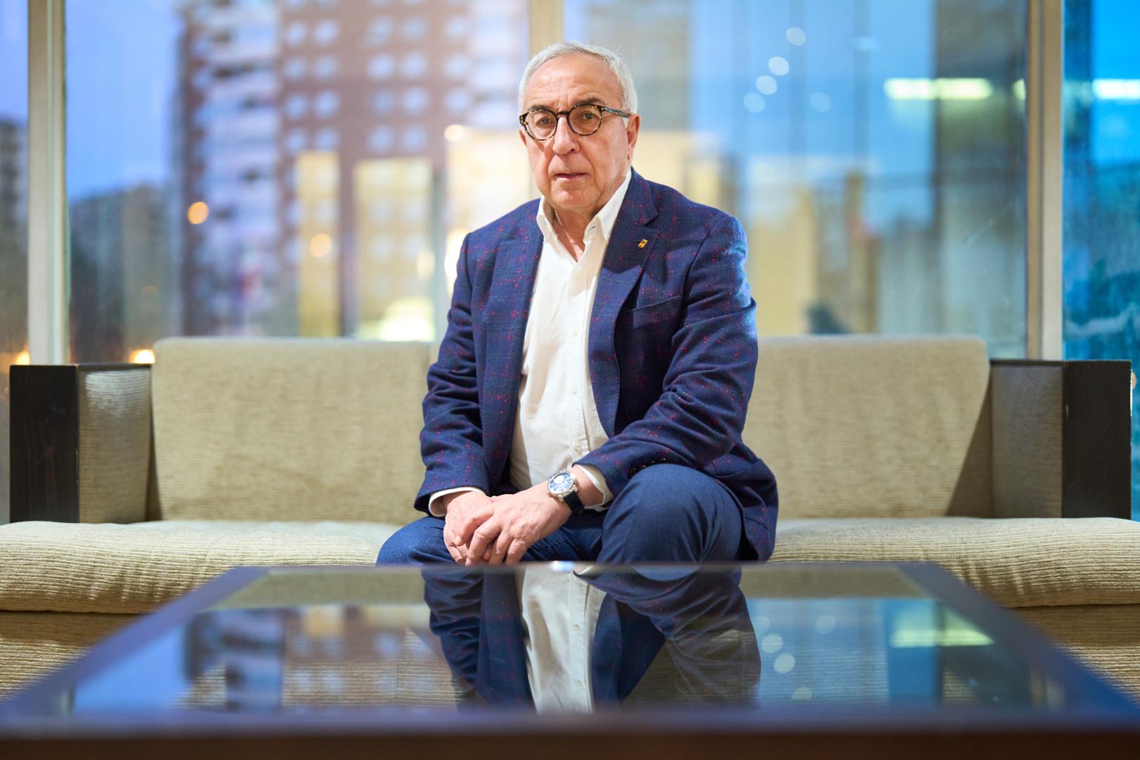 Alejandro Blanco, presidente del COE, en Pamplona.