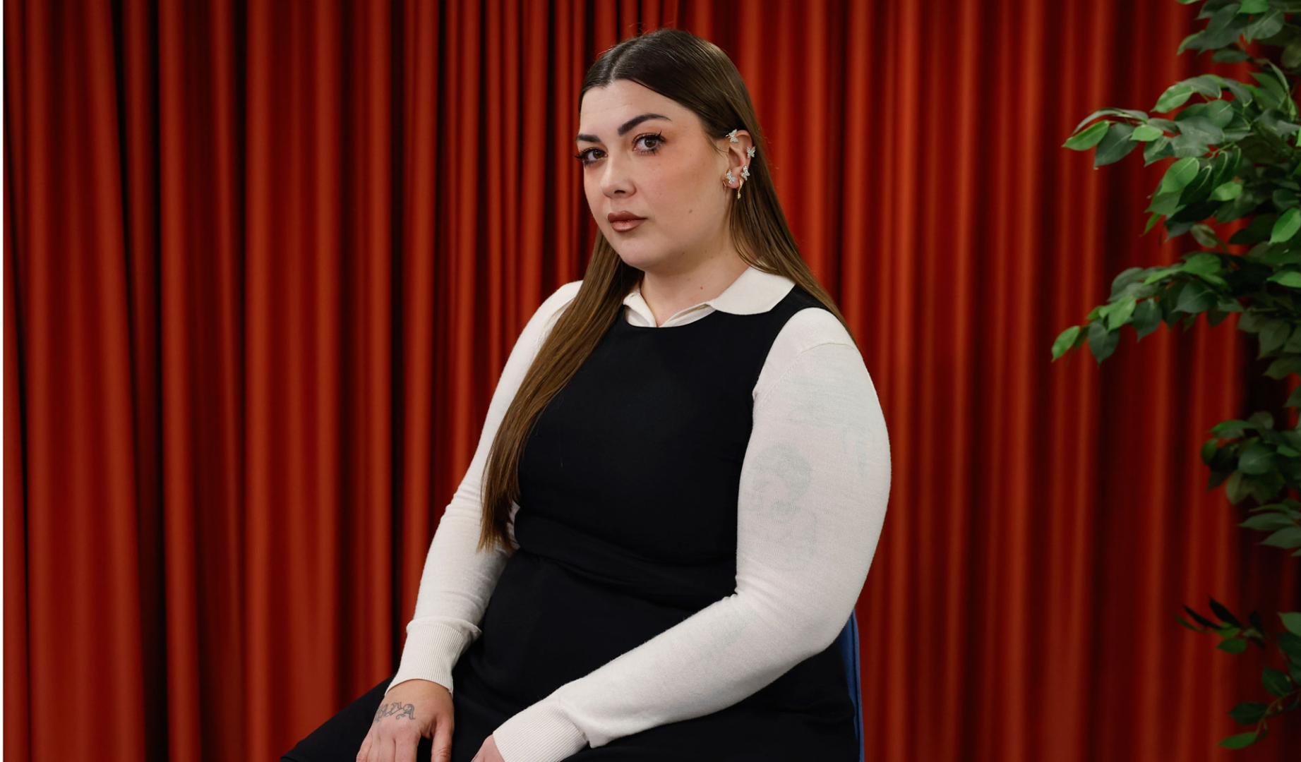 María Pilar Robles, conocida artísticamente como Lapili, durante la entrevista concedida a la Agencia EFE