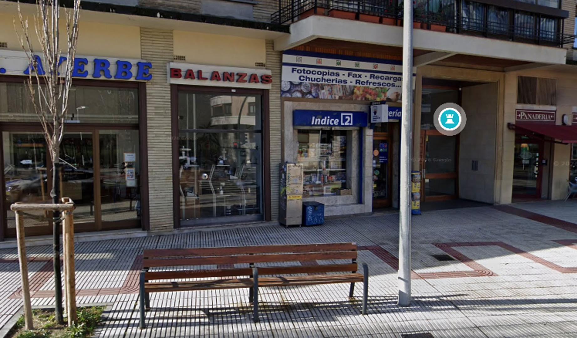El boleto ha sido validado en un establecimiento ubicado en la calle Monasterio de Urdax 5 de Pamplona