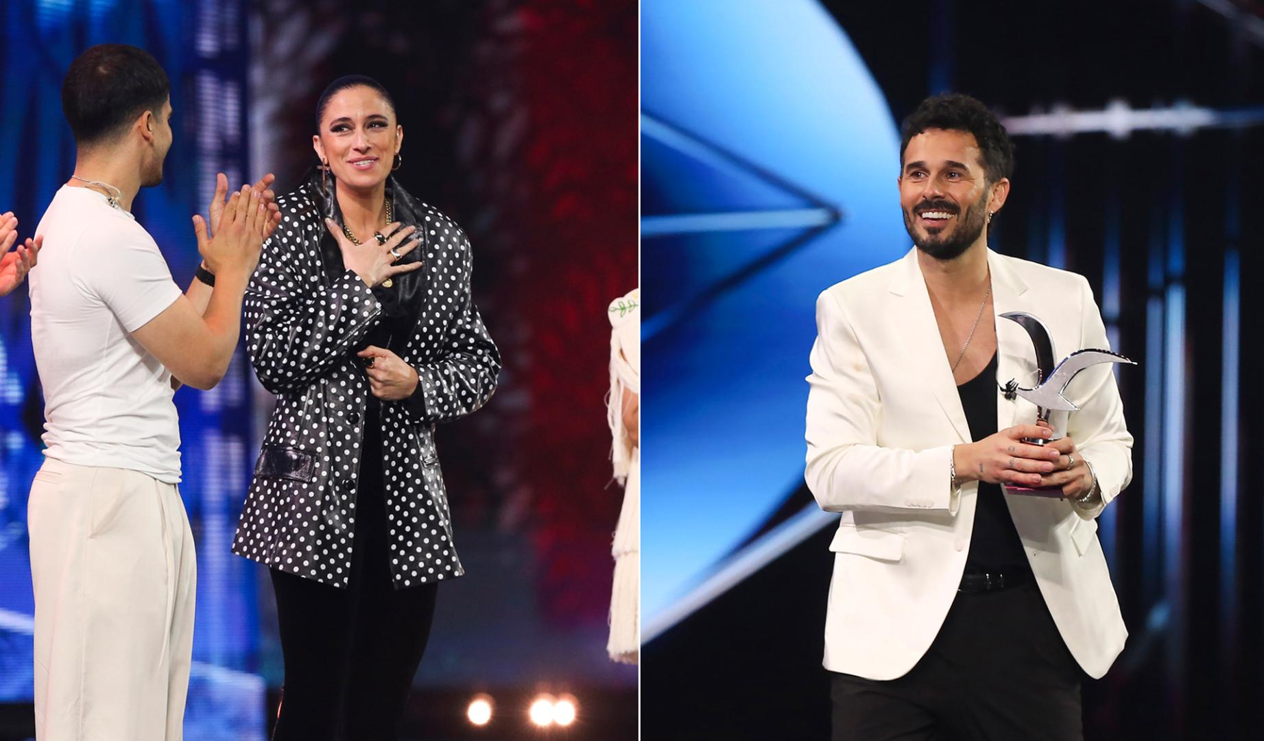 María Peláe y Antoñito Molina, felices con sus premios en el Festival Viña del Mar