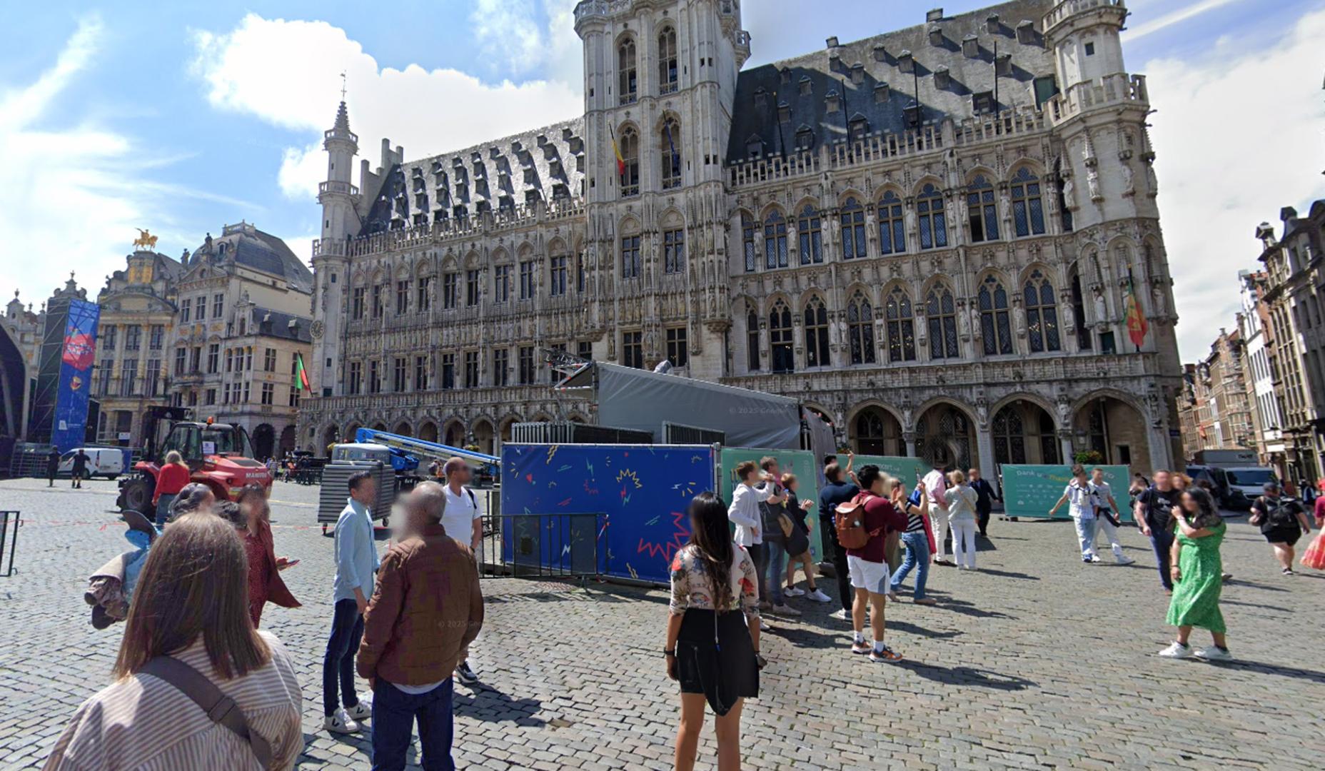 Turistas en Bruselas