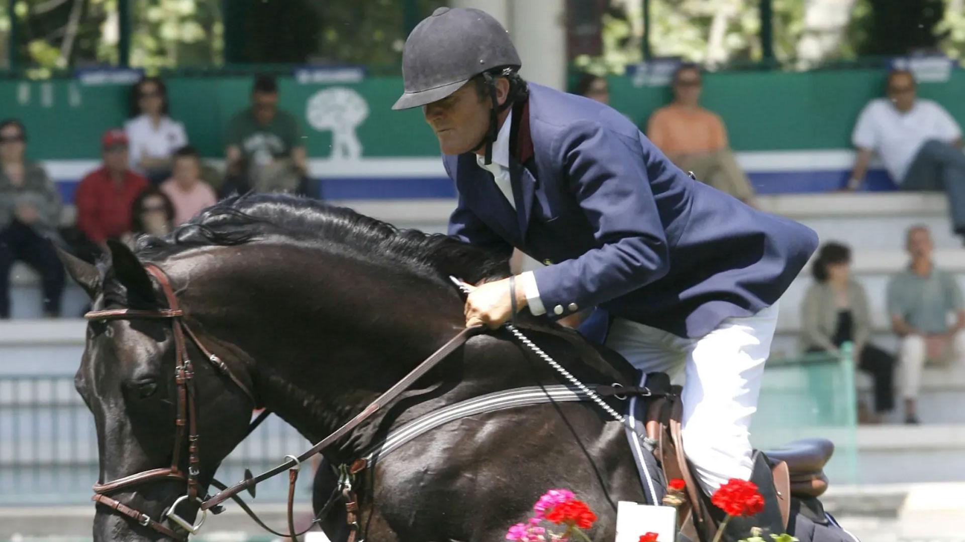 El jinete Luis Astolfi durante una competición hípica, en una imagen de archivo