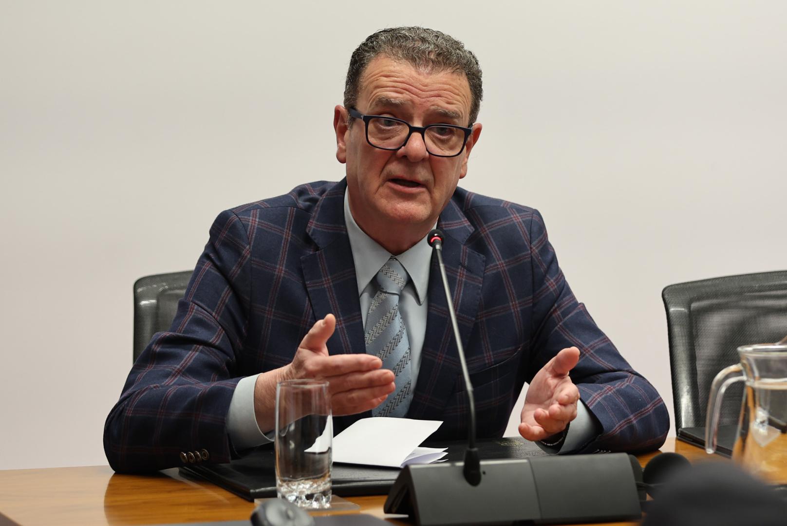 Miguel Moreno Purroy, este martes en la comisión de investigación