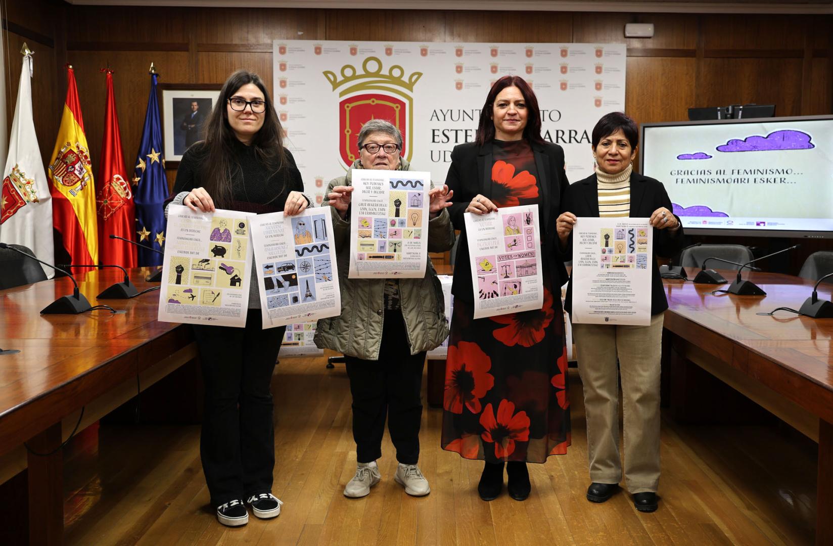 Presentación de los actos con motivo del Día de la Mujer en Estella