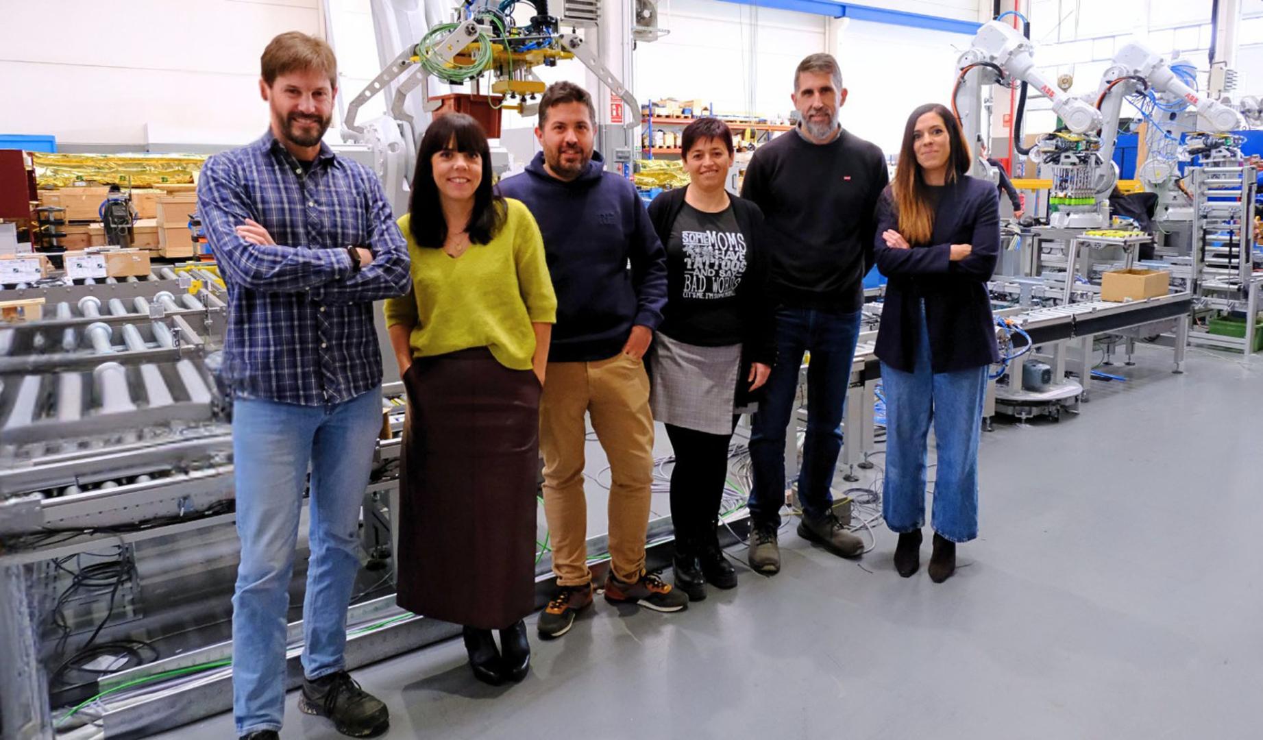 Equipo de PRL y Gestión de Proyectos (División Mantenimiento Industrial Gurpea). De izqda.. a dcha: Iñaki Espinal, Silvia Muruzabal, Álvaro Pajares, Marta Vera, Joseba Muñoz y Joana Elizalde.