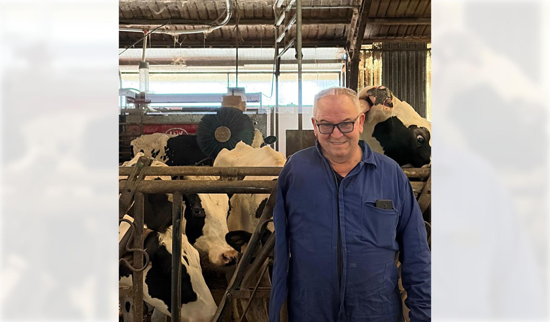 José María Erro Bidaurreta, ganadero afectado por el cartel de la leche