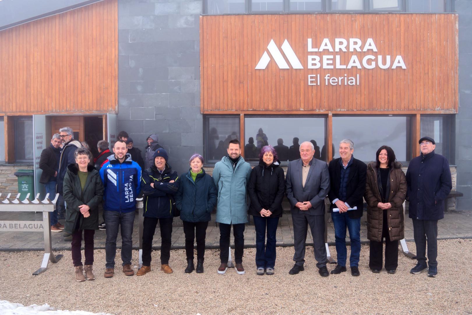 El centro de esquí Larra-Belagua acogió la presentación del proyecto europeo ‘Larra-La Pierre 360’