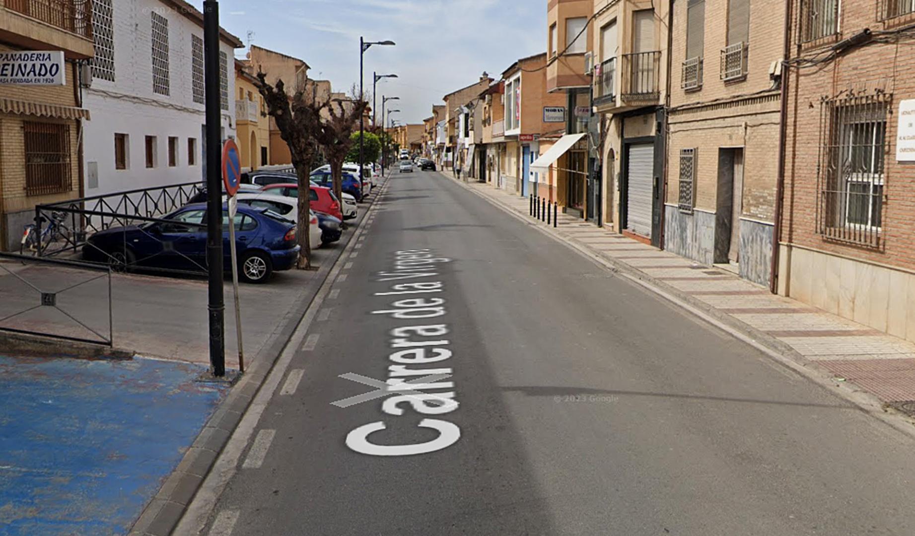 Parte de la calle Carmen de la Virgen de la localidad granadina de Chauchina