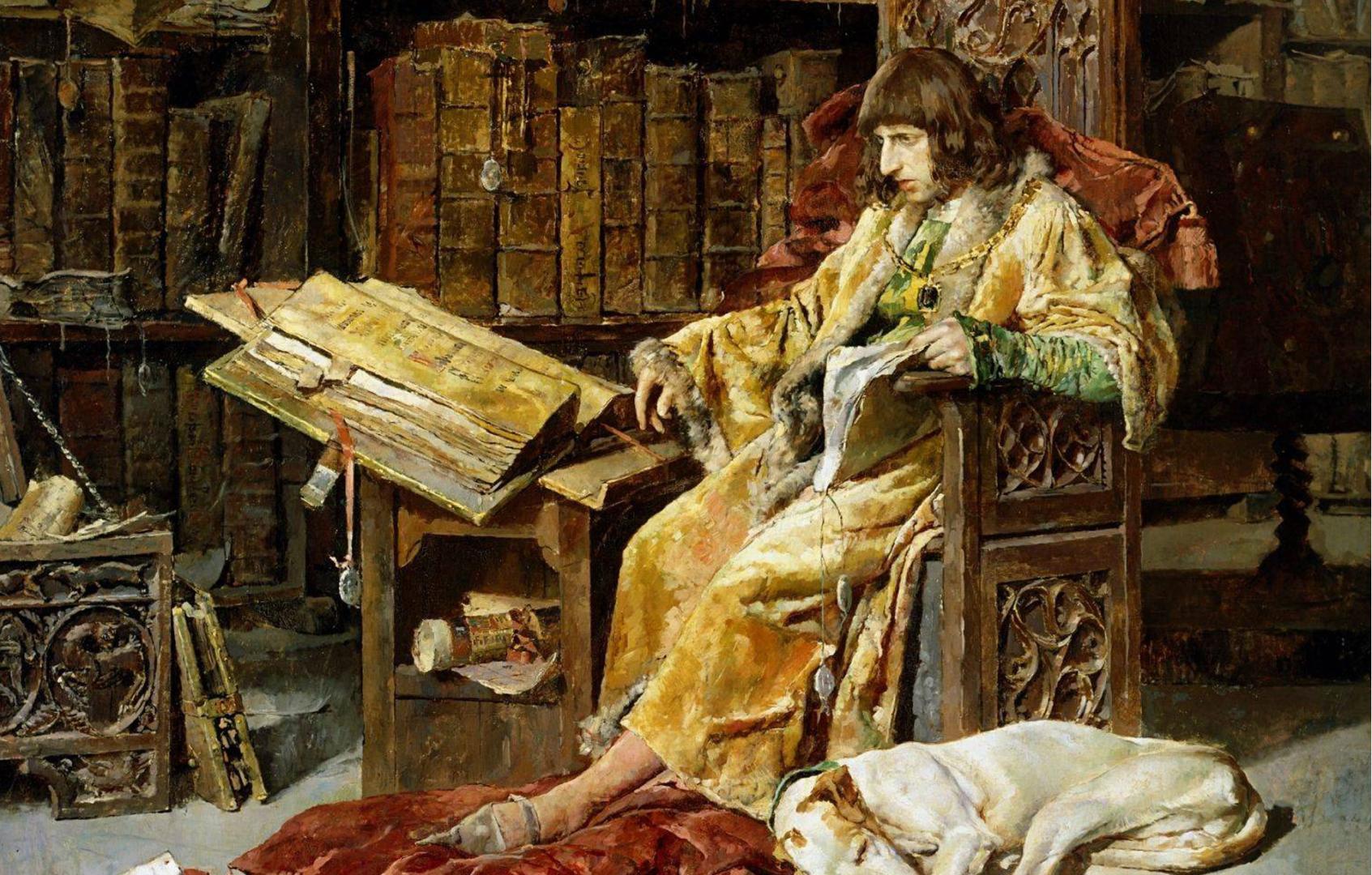El príncipe de Viana, pintado por José Moreno Carbonero, 1881 (Madrid, Museo del Prado)