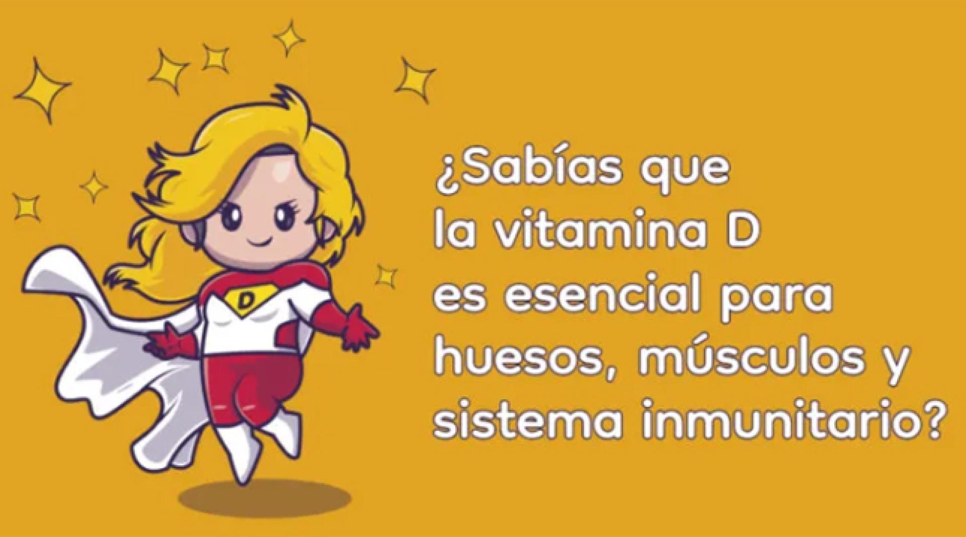 La vitamina D es esencial para el funcionamiento de huesos, articulaciones y del sistema inmunitario
