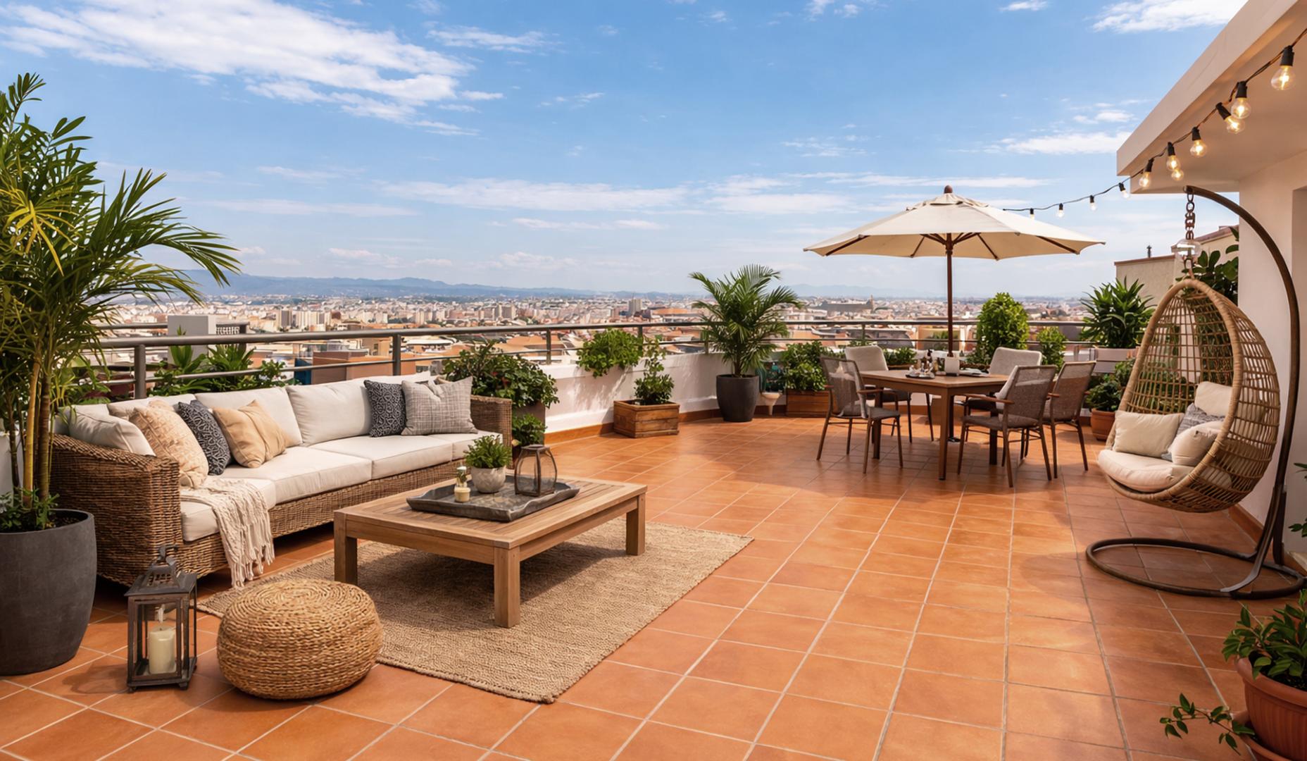Terraza con vistas