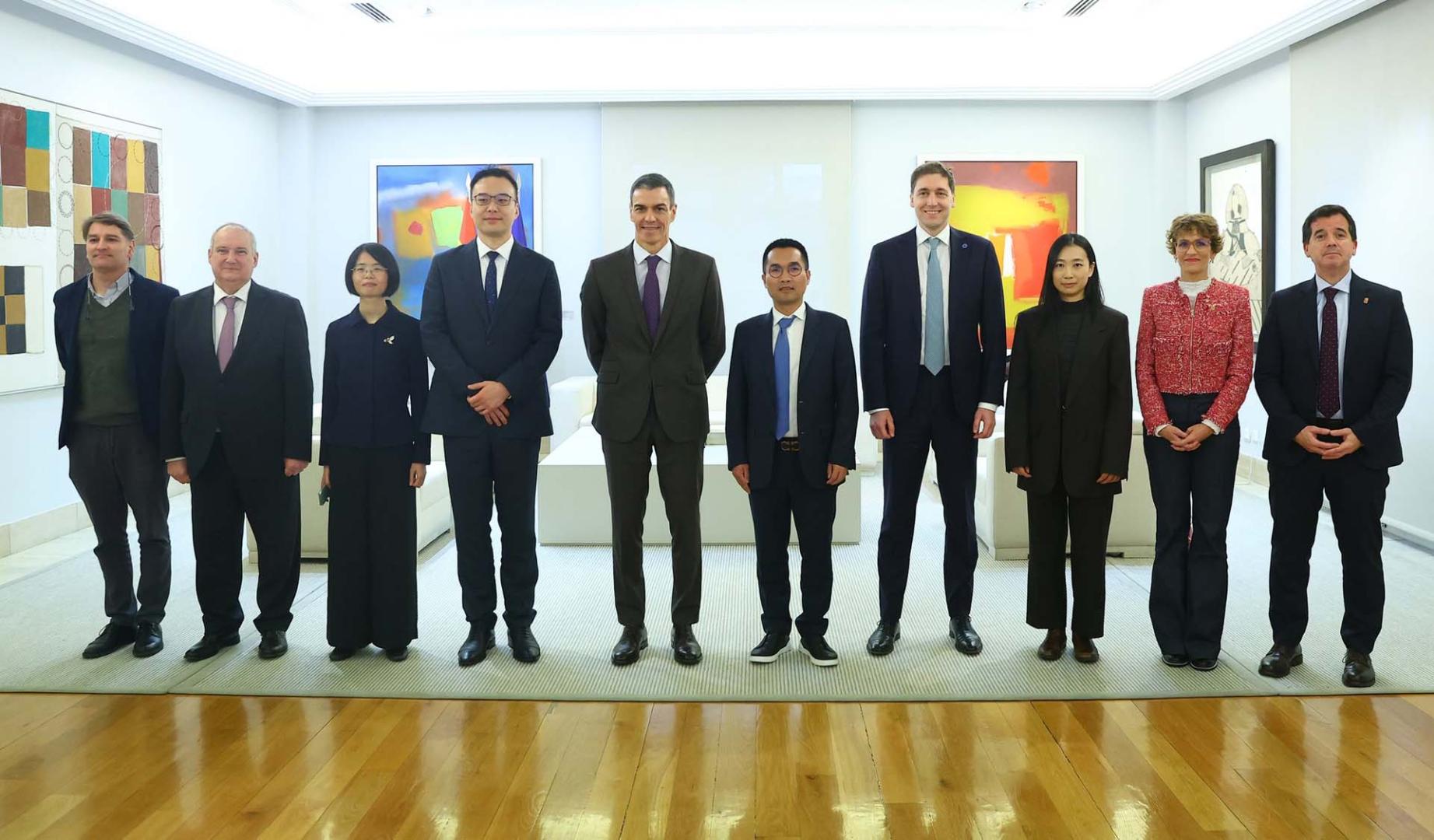 Imagen de la delegación que se ha reunido en Madrid