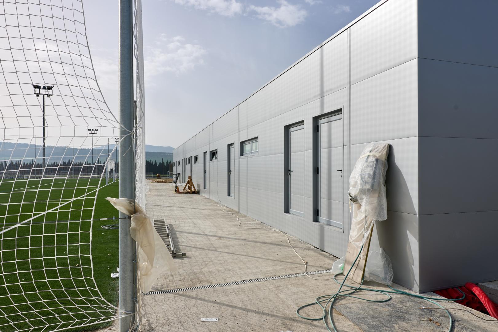 Los vestuarios tienen un sistema modular
