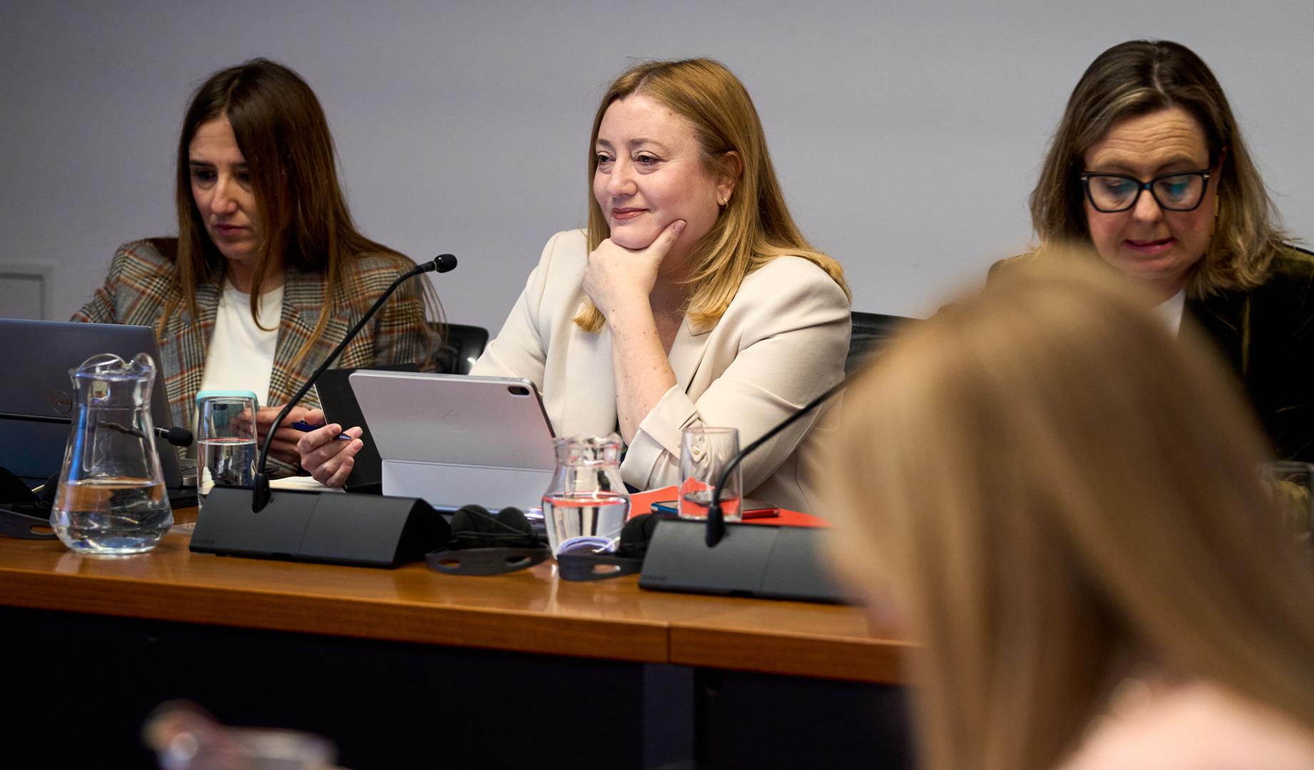 Comparecencia de la directora general de Protección Social Miriam Martón