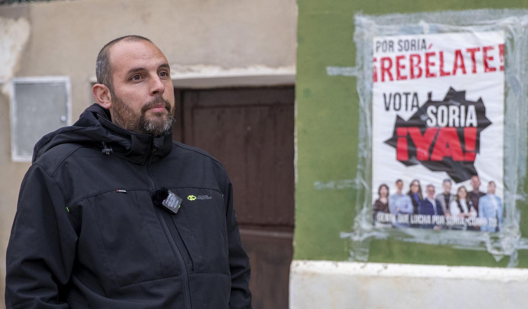 Fernando del Amo, vecino del Benamira (Soria), candidato a las elecciones del próximo 15 de marzo en Castilla y León y único habitante de su pueblo