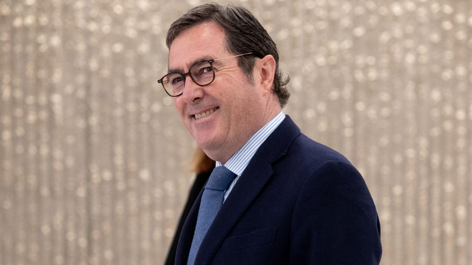 El presidente de la CEOE, Antonio Garamendi