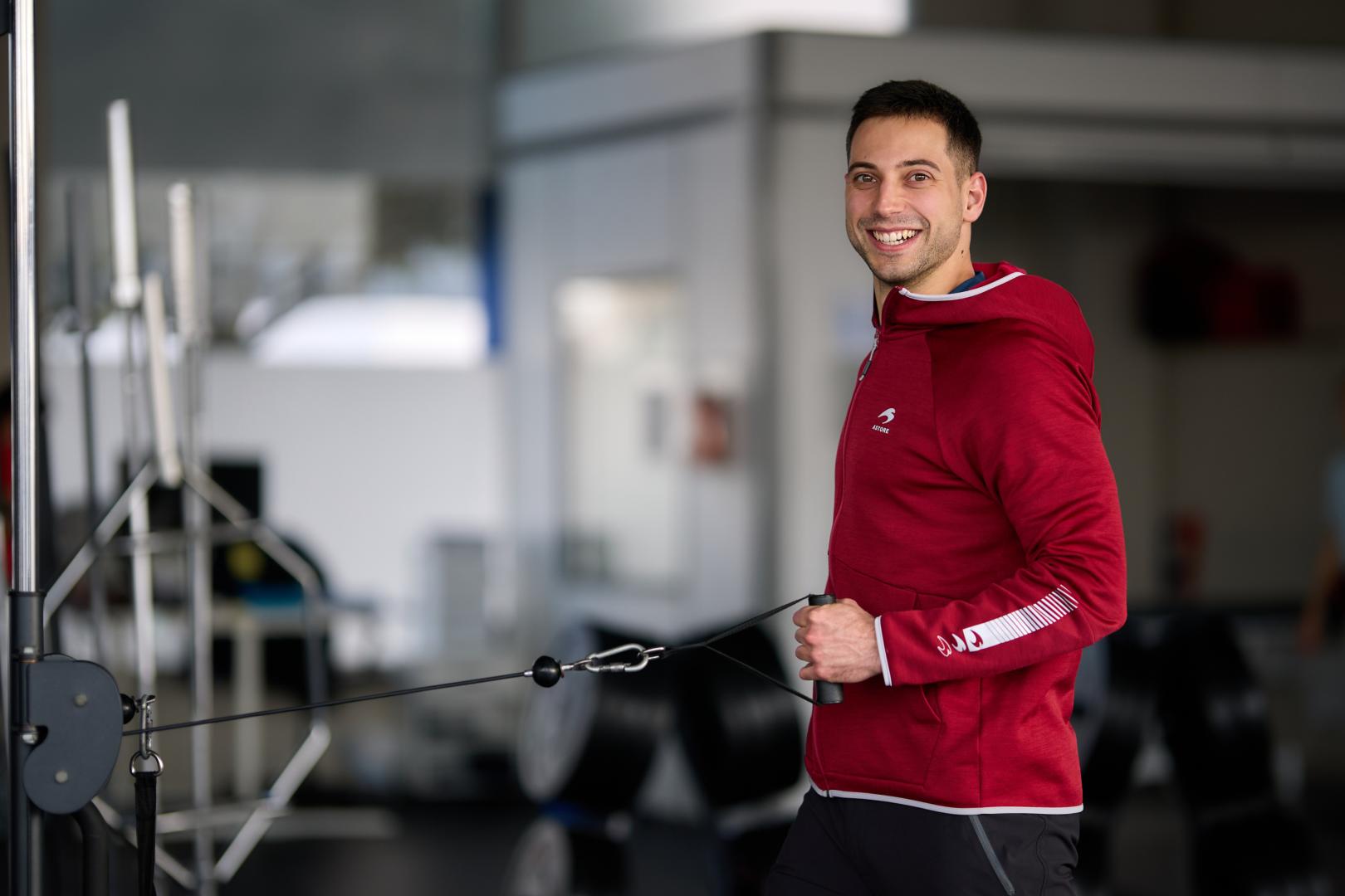 Luis Sánchez, en la clínica de rehabilitación TDN.