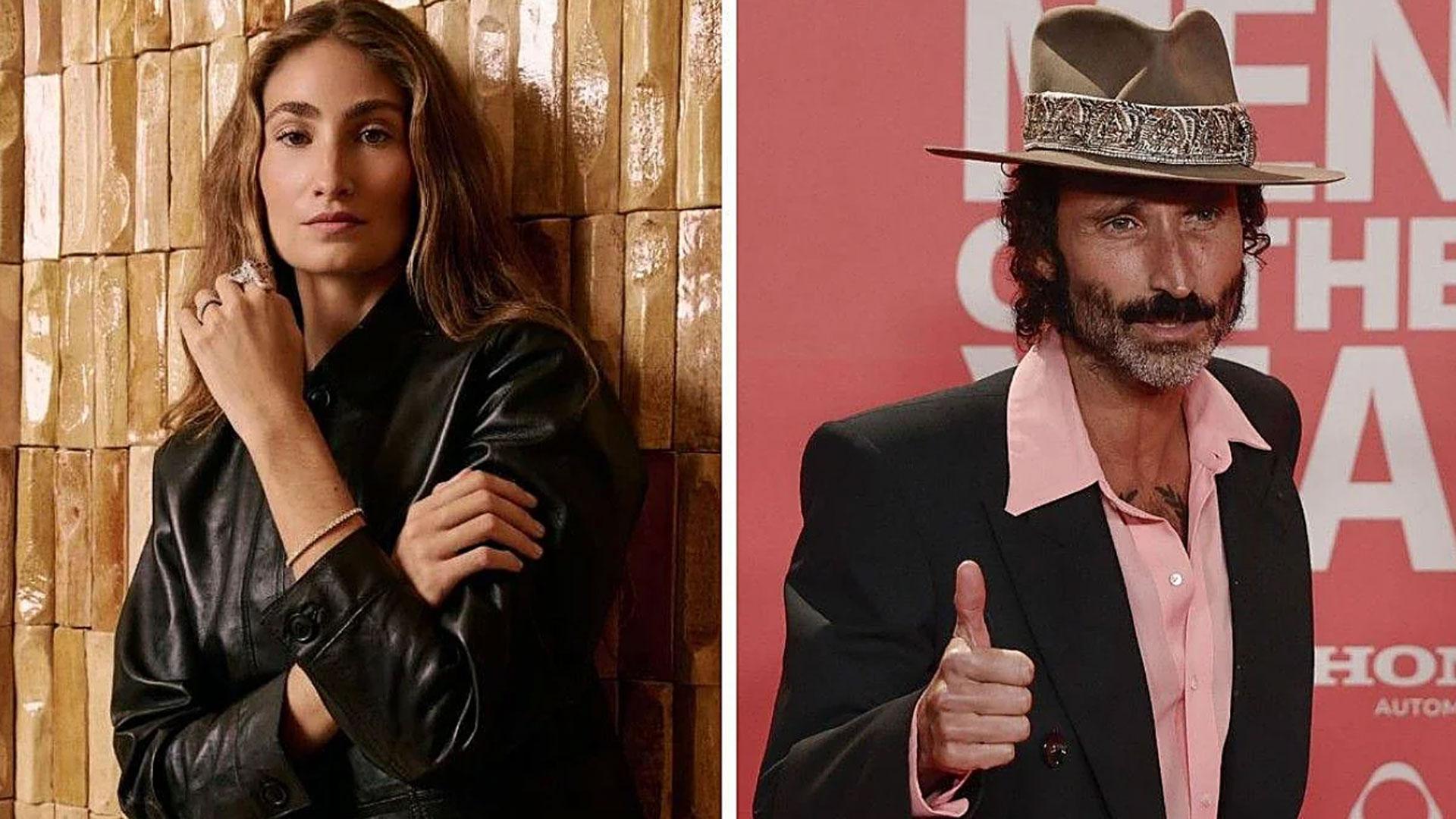 La modelo e ilustradora  Almudena Cañedo y el cantante Leiva