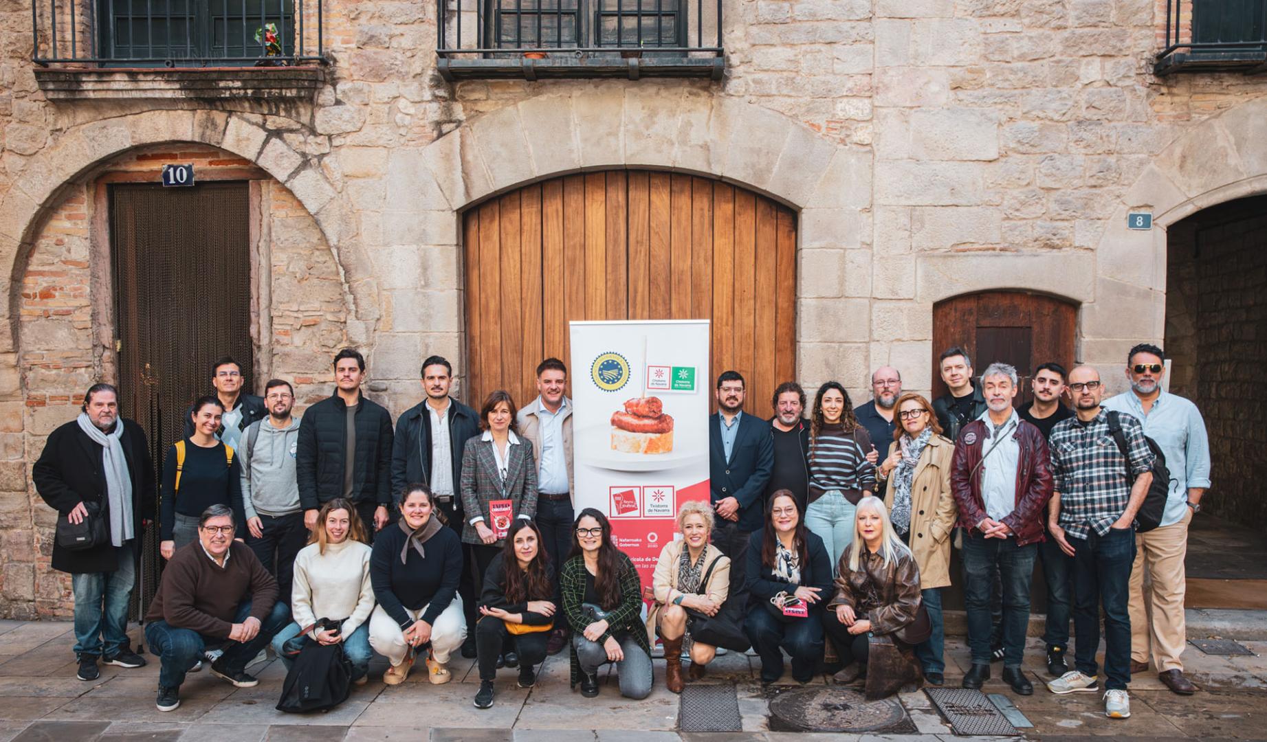Asistentes a la presentación 'Tapeo con Chistorra de Navarra'