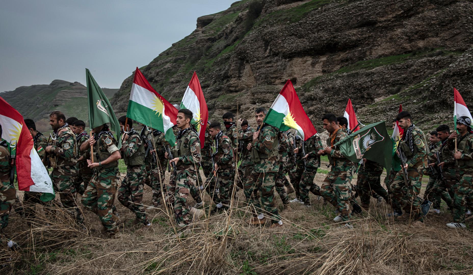 Soldados en Erbil, Irak