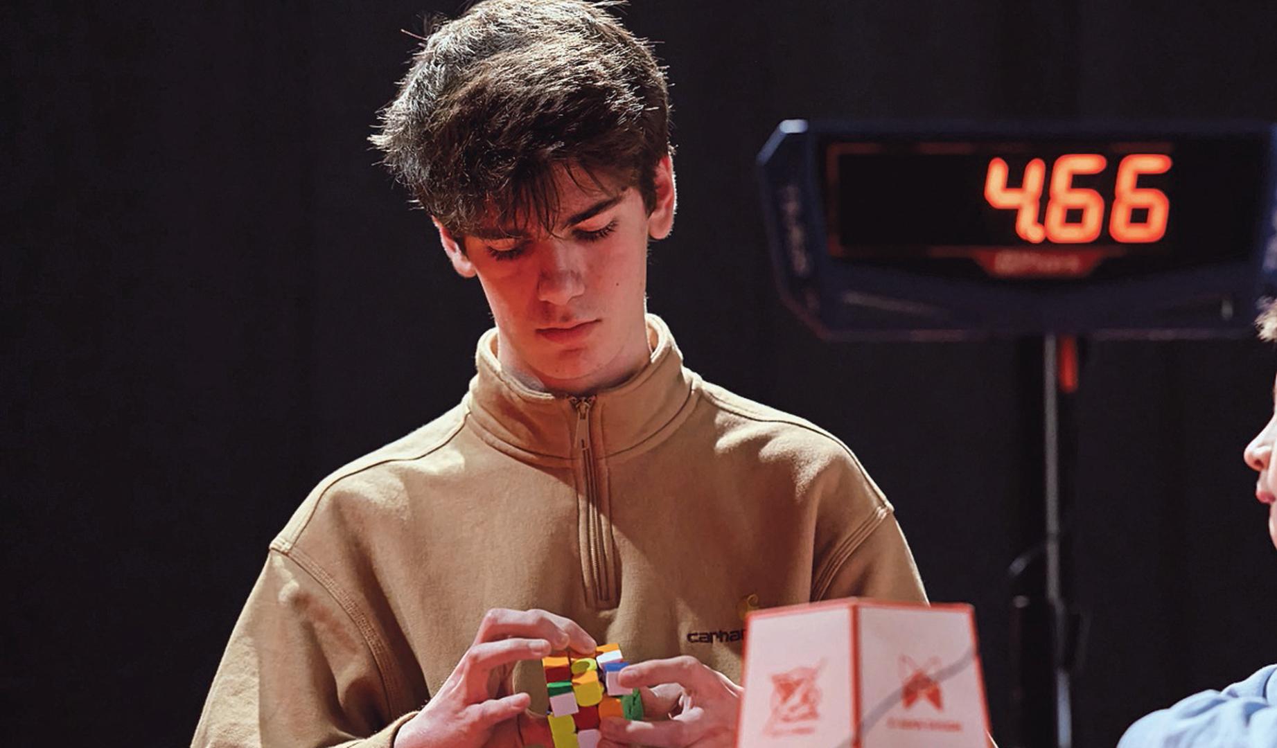 Mikel Manterola, ayer, en un momento de la competición. Se proclamó campeón  del Iruña Open