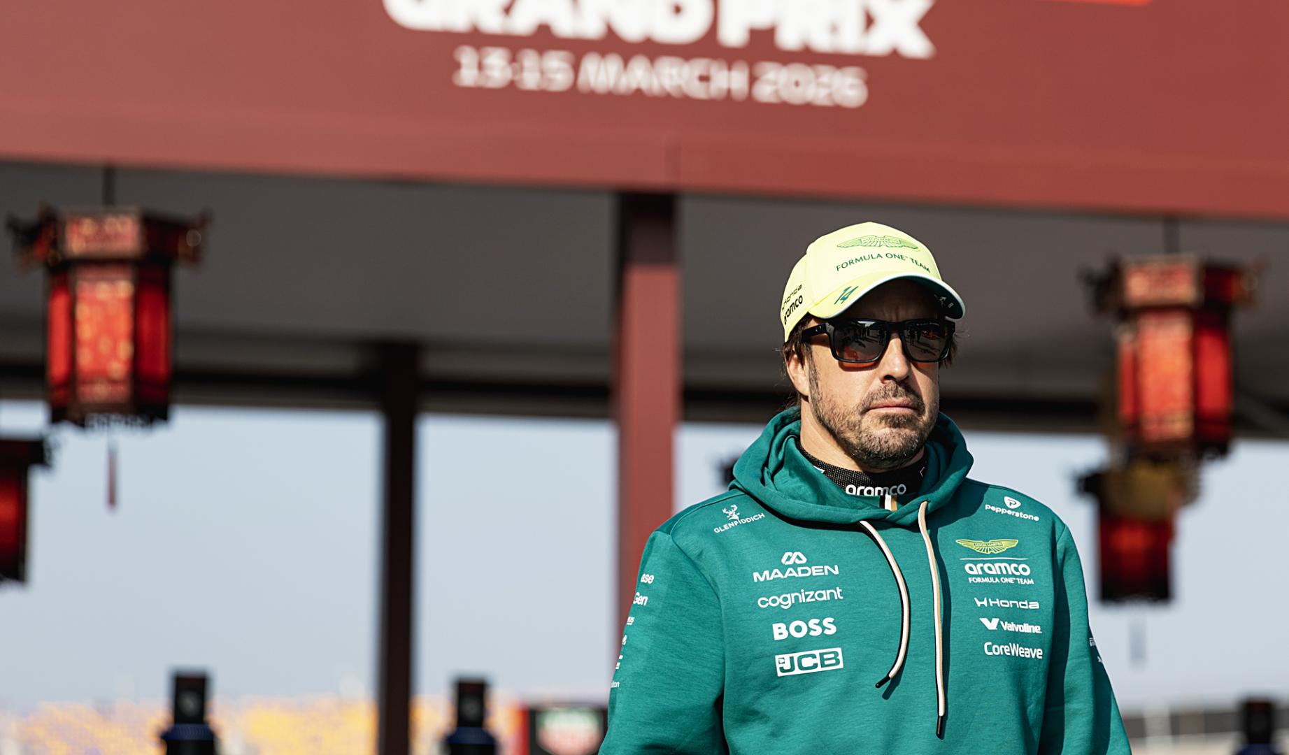 Fernando Alonso en el Circuito International de Shanghai