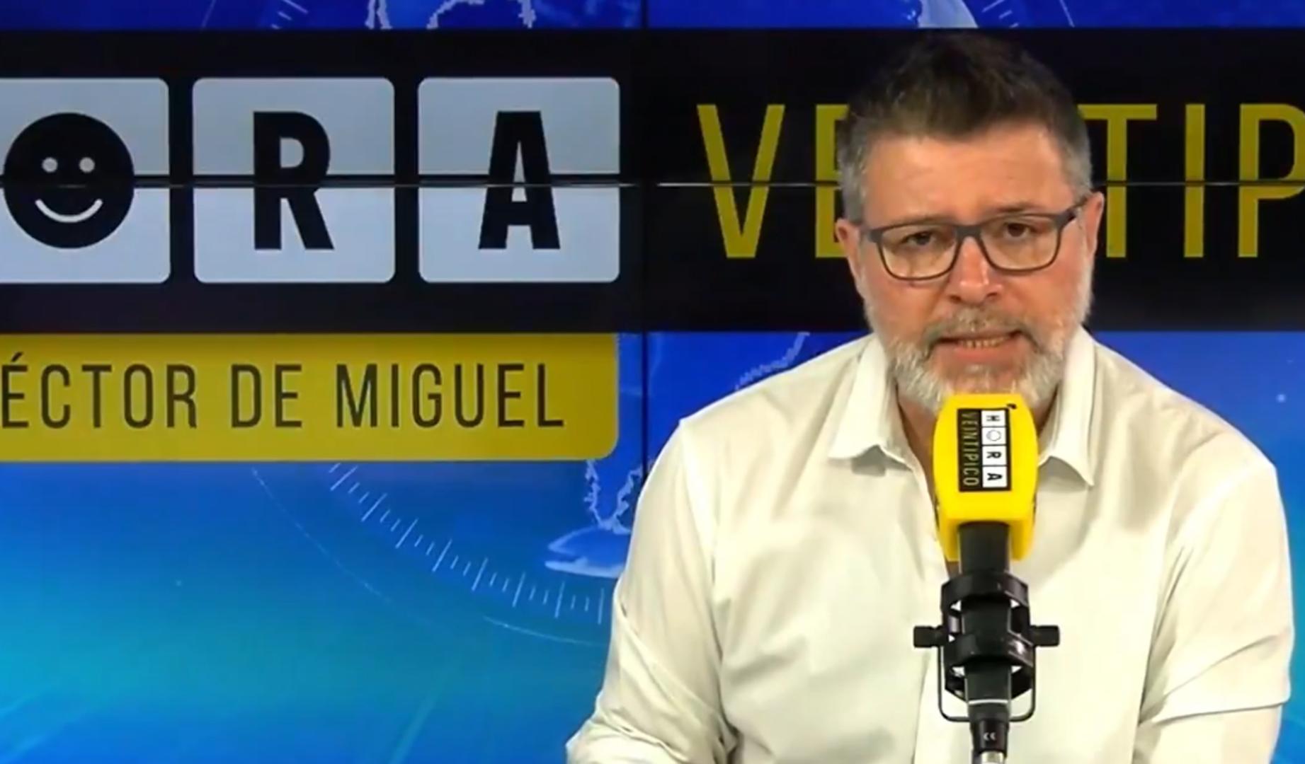 Héctor de Miguel, Quequé, en su programa 'Hora Veintipico'