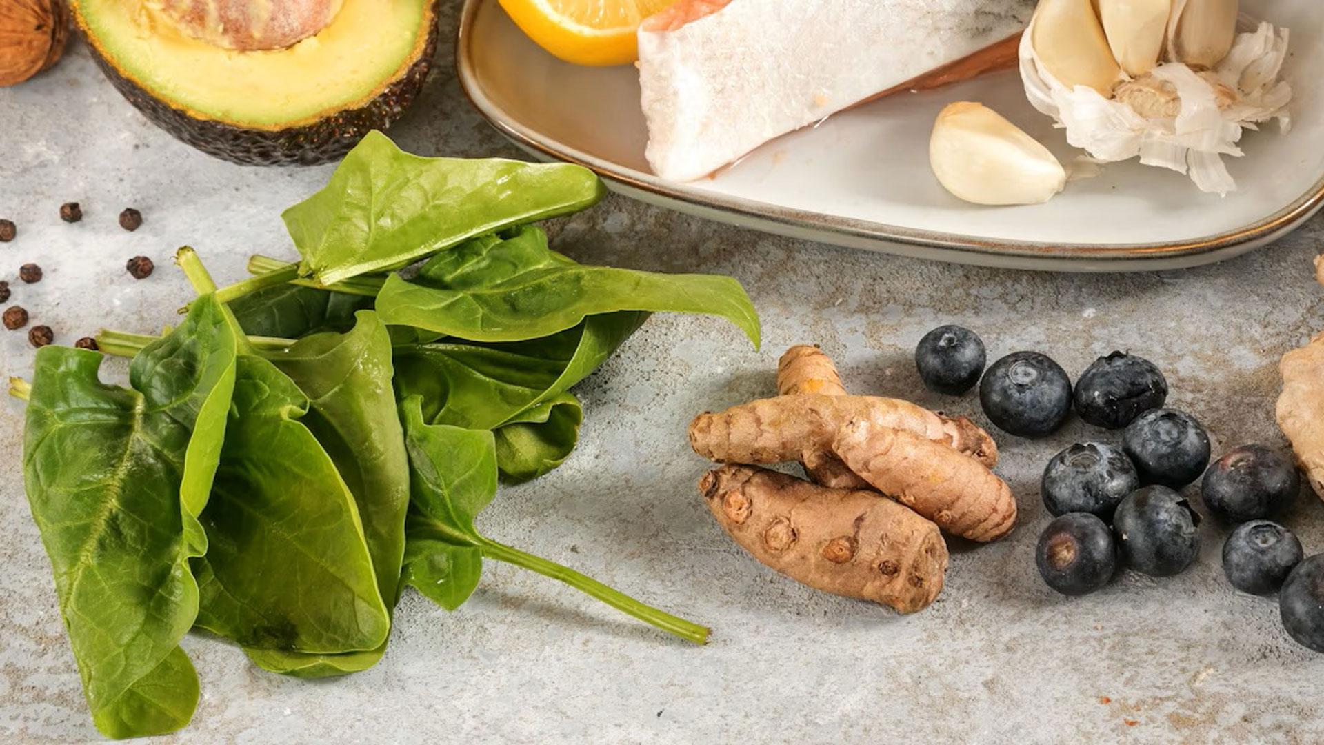 Alimentos beneficiosos para una dieta antiinflamatoria