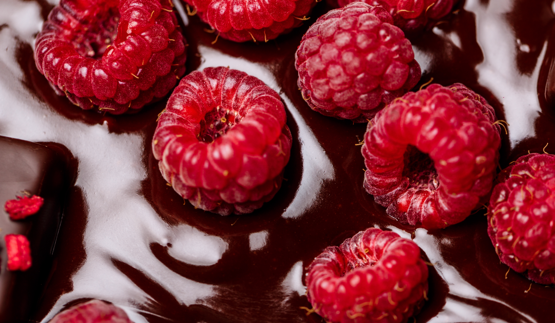 Frambuesas con chocolate