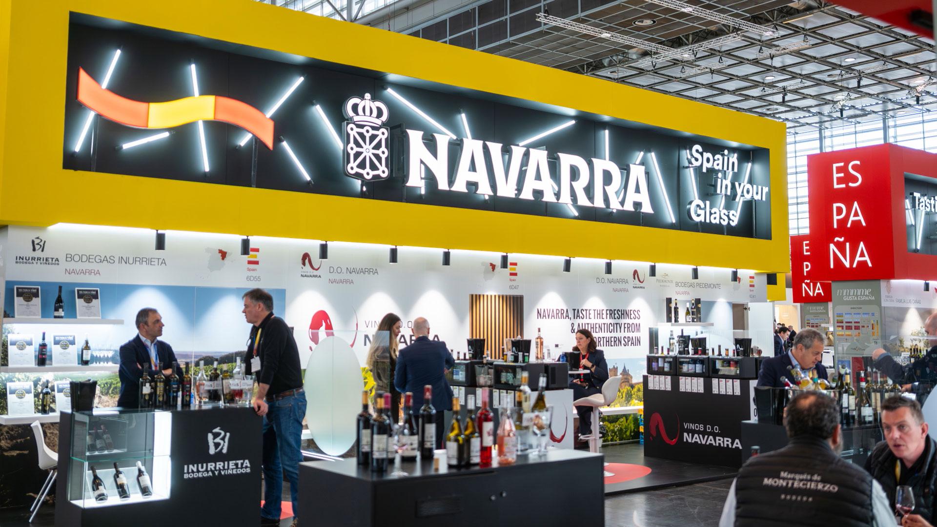 Stand de la D.O. Navarra en la feria Prowein