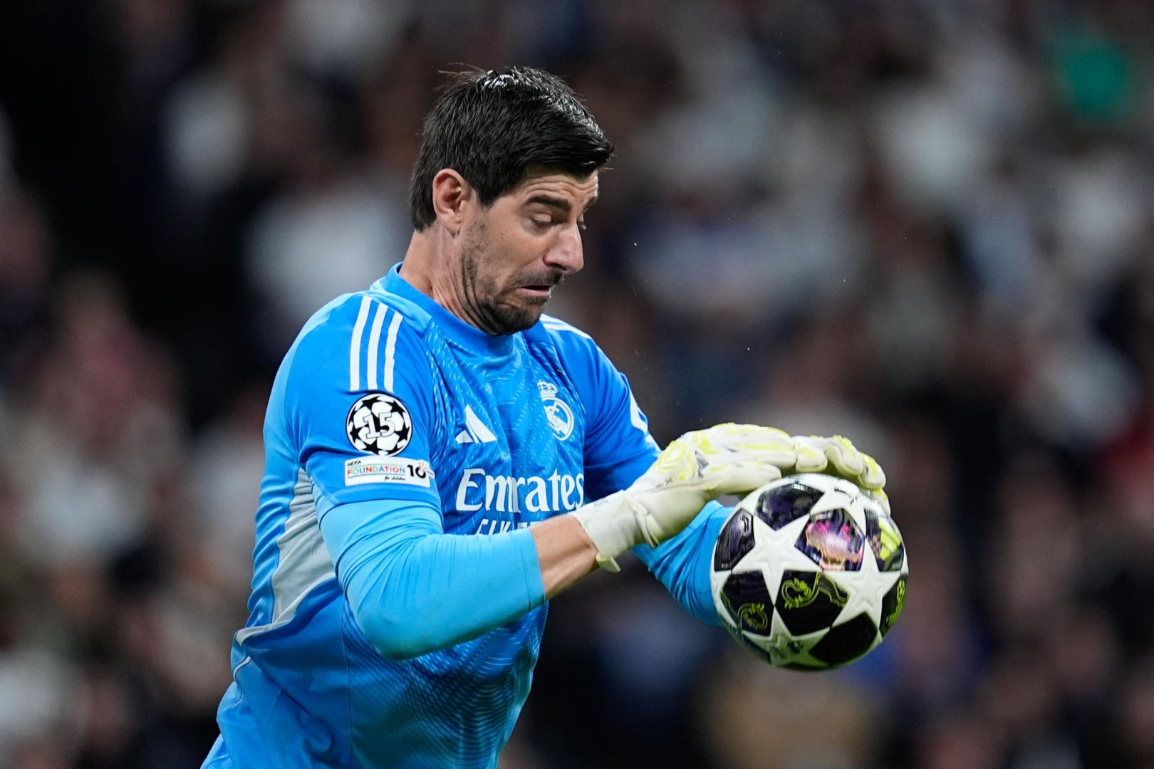 Thibaut Courtois, en el partido ante el Manchester City