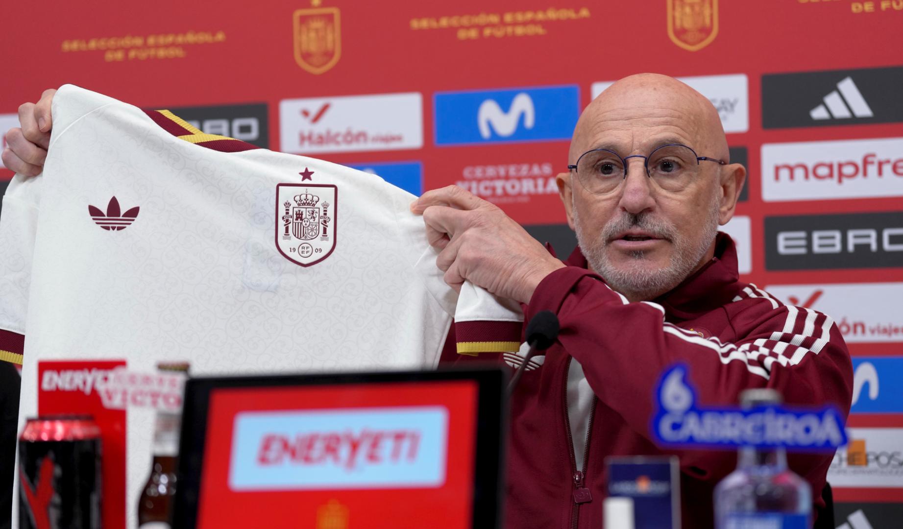 Luis de la Fuente durante la última convocatoria de la selección española