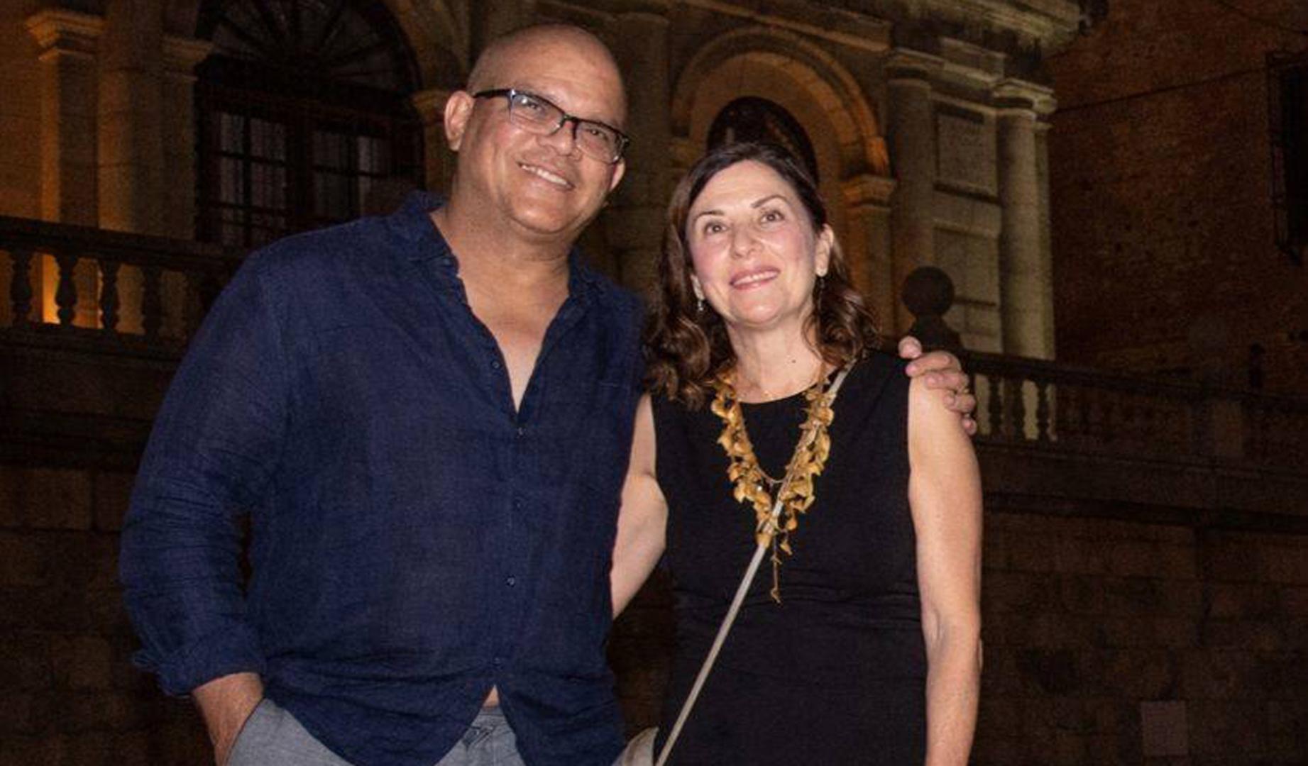 Miguelito Núñez junto a Pilar Chozas