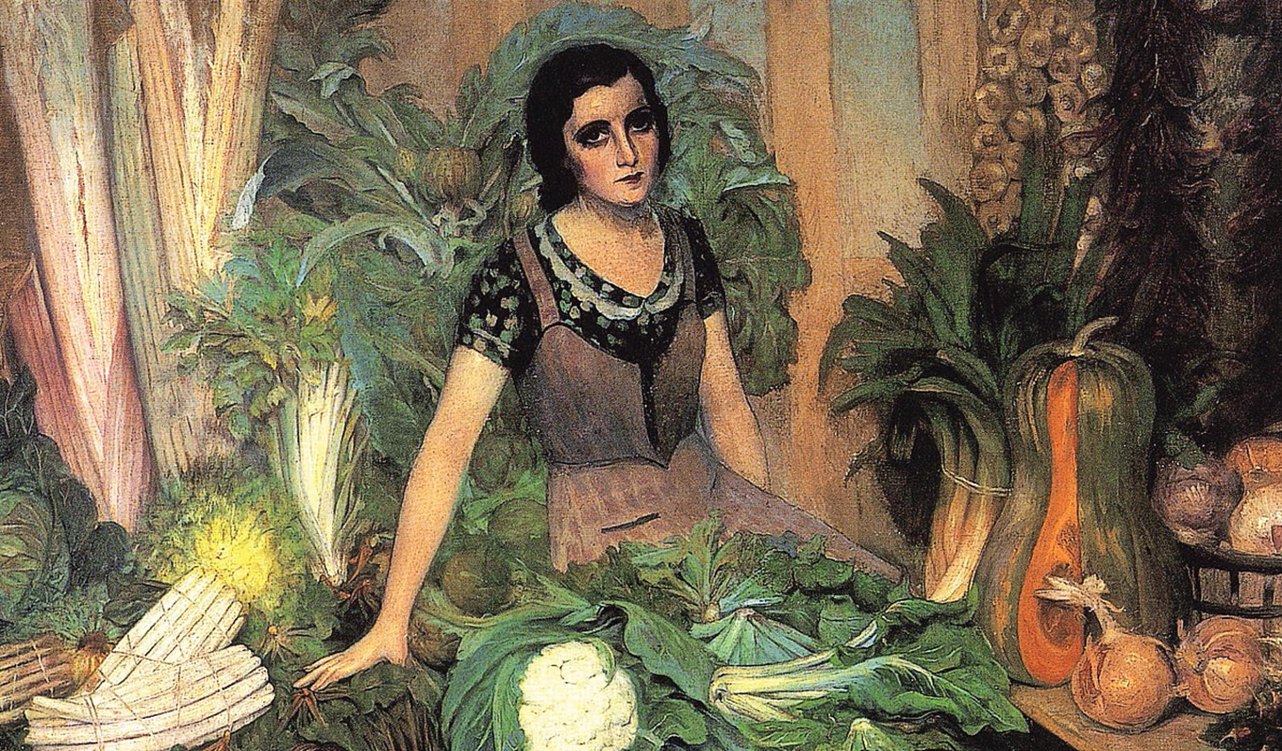 Vendedora de verduras, obra que se encuentra en el Museo de Navarra