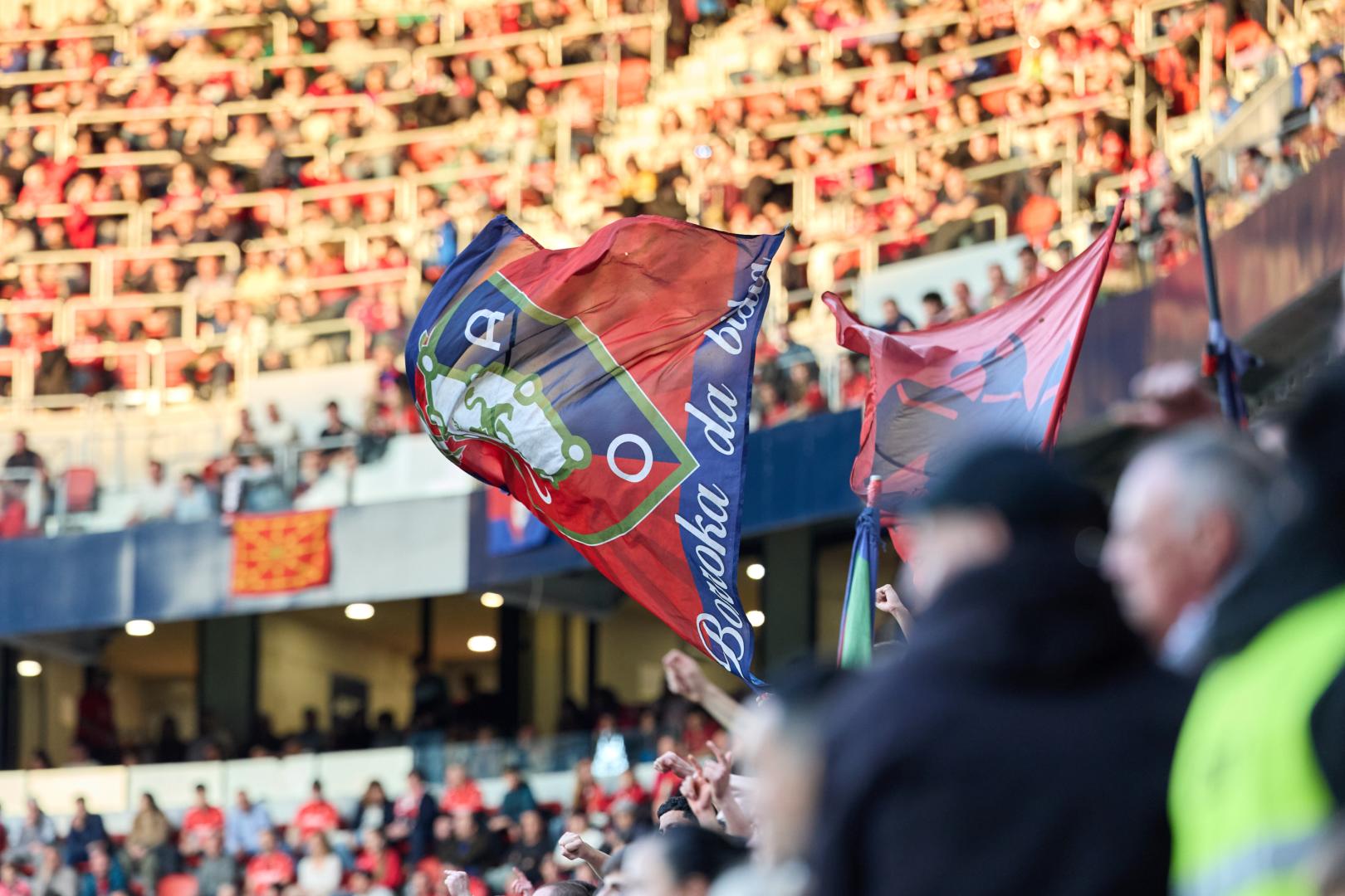 Imagen de la grada de El Sadar en el Osasuna-Girona