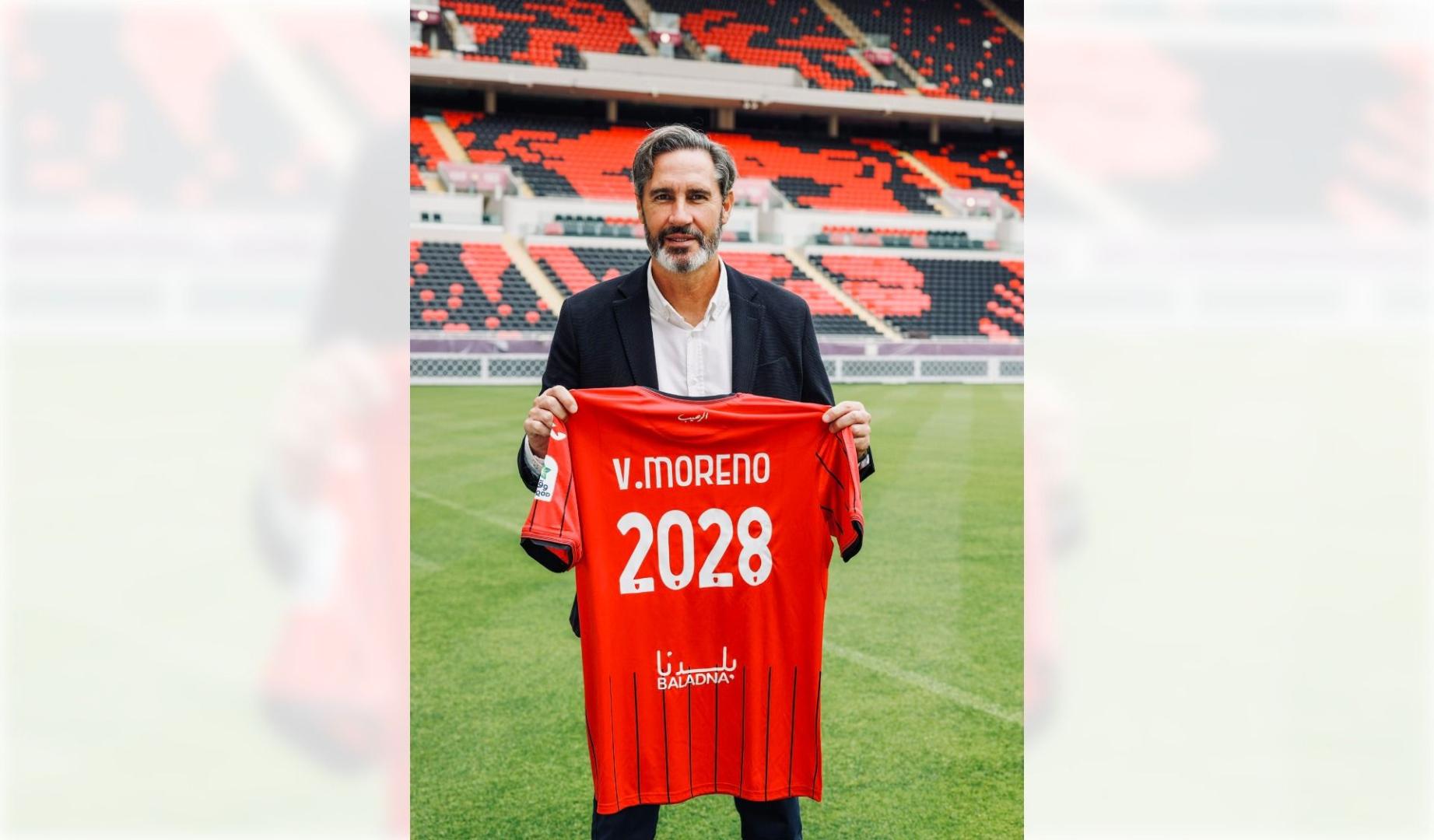 Vicente Moreno, con la camiseta de su nuevo equipo
