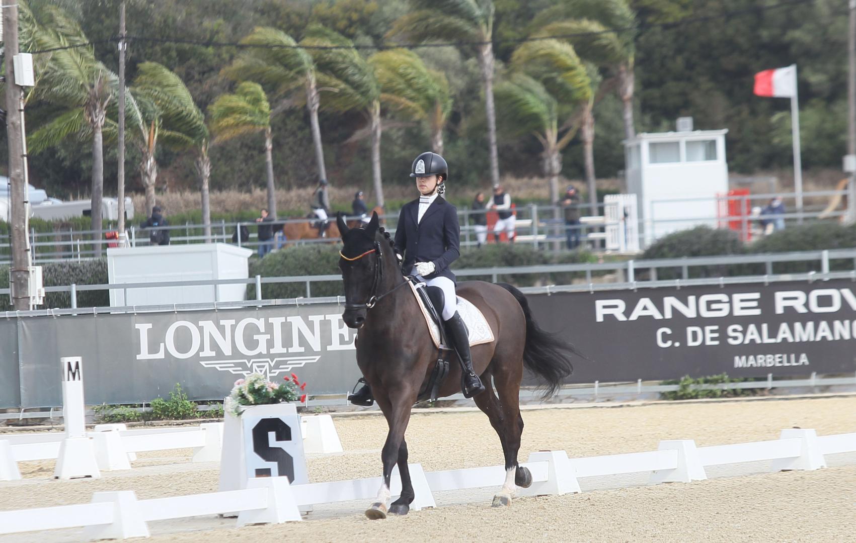 Ángela Hermoso de Mendoza durante la competición.