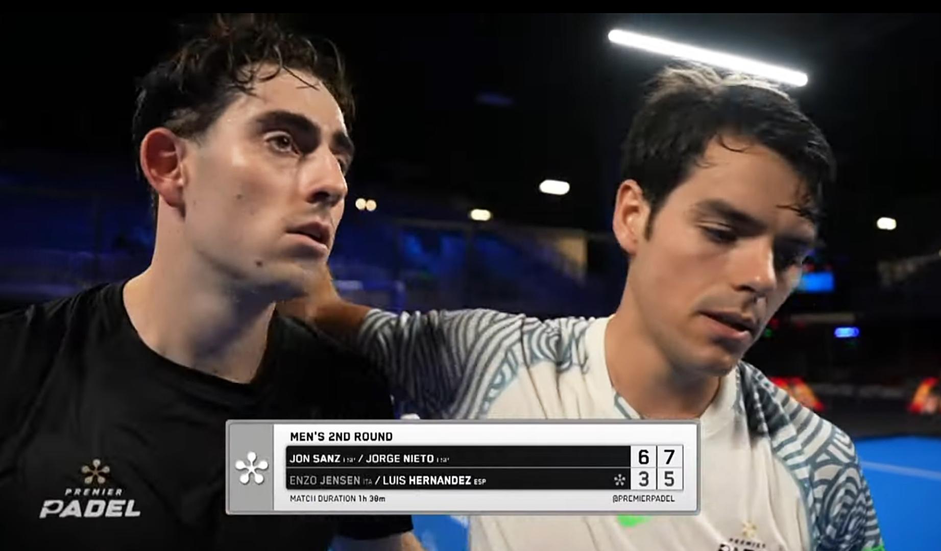 Jon Sanz y Coki Nieto celebran el triunfo en la primera ronda del P1 Miami EE UU