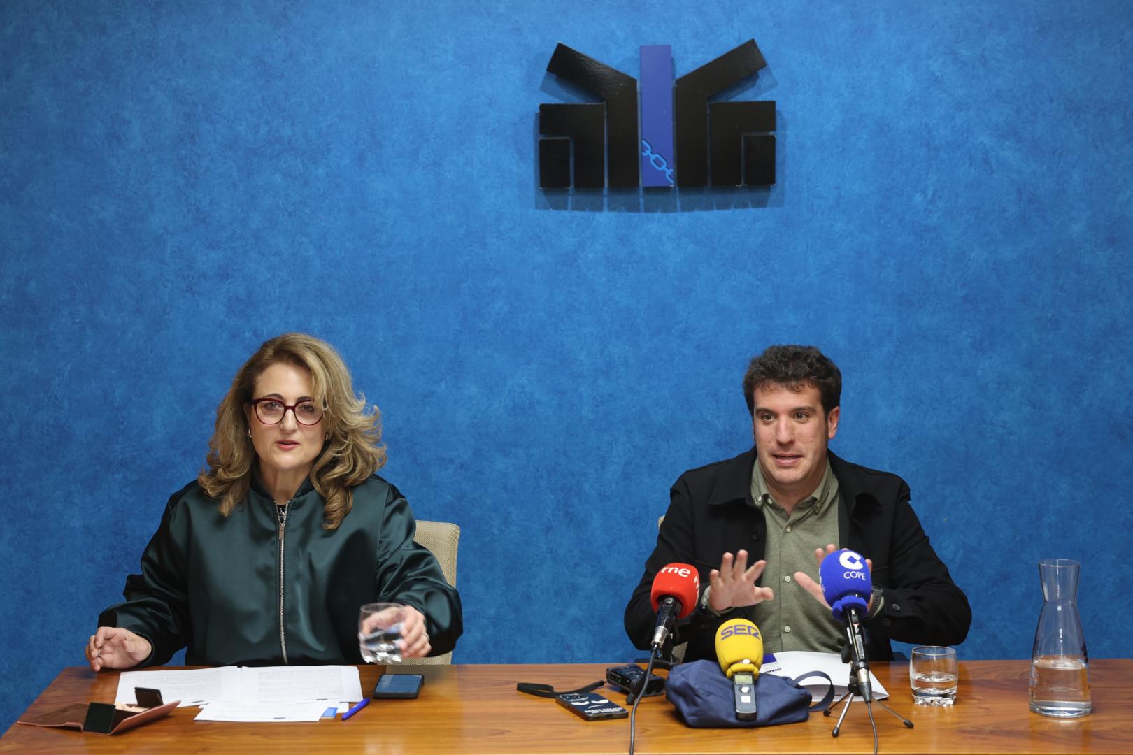 Susana Castanera y Xabier Alcuaz, en la FNMC