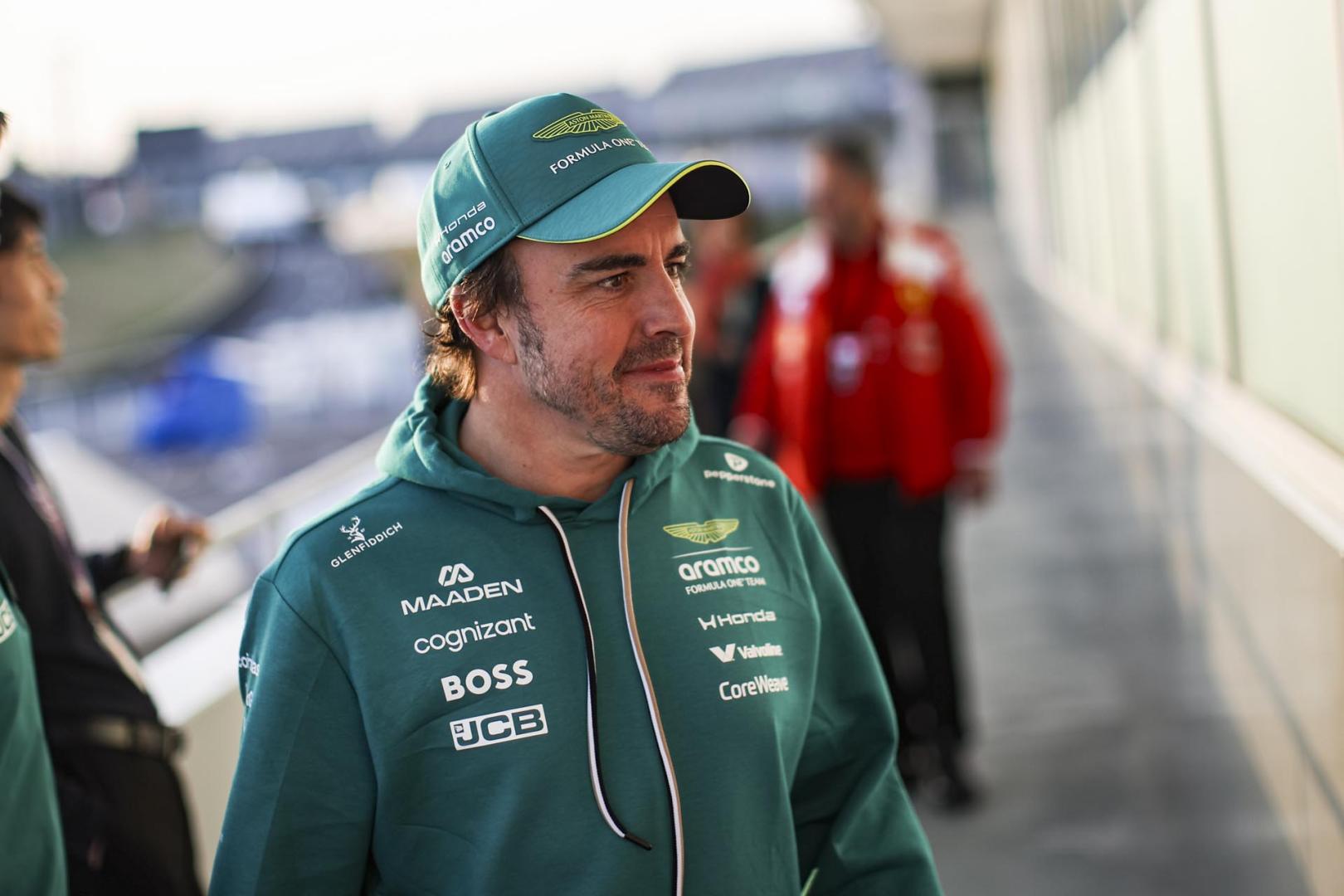 Alonso, en el circuito de Suzuka para disputar el GP de Japón