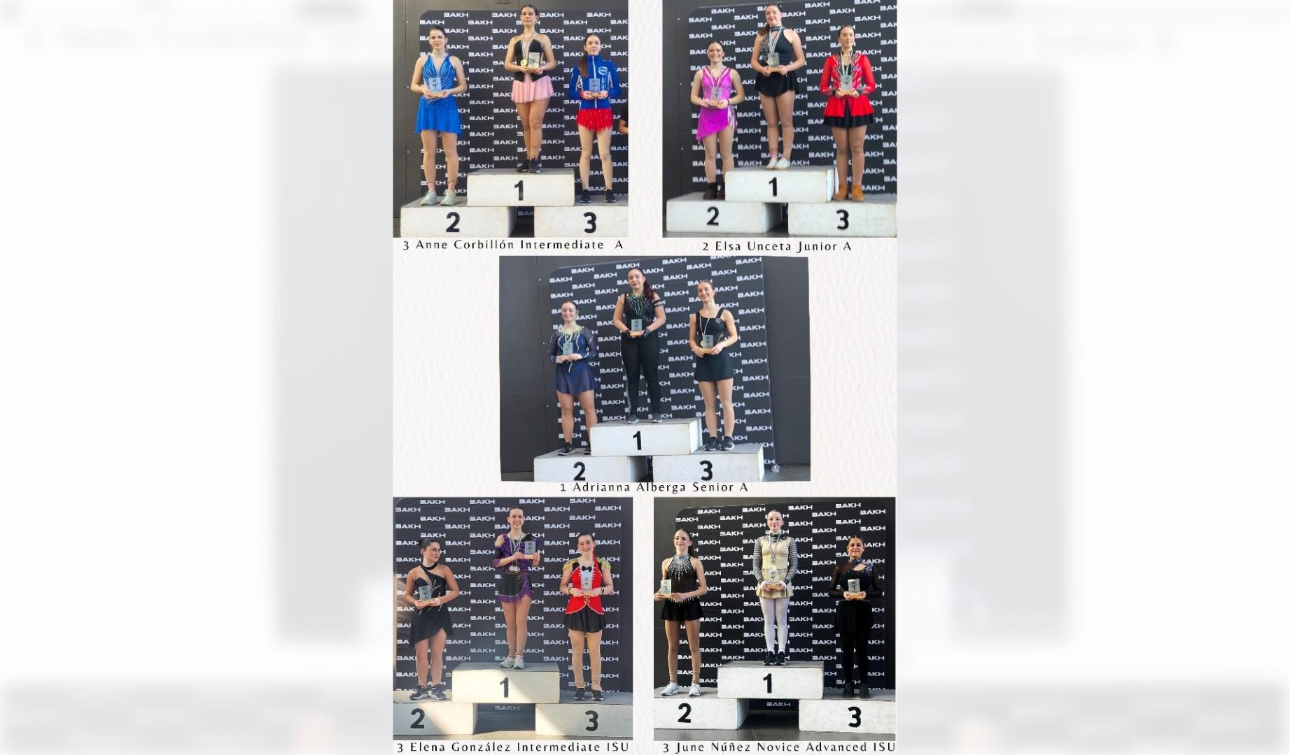 Kosner Club Hielo Huarte se subió al podio en todas las categorías en las que participó