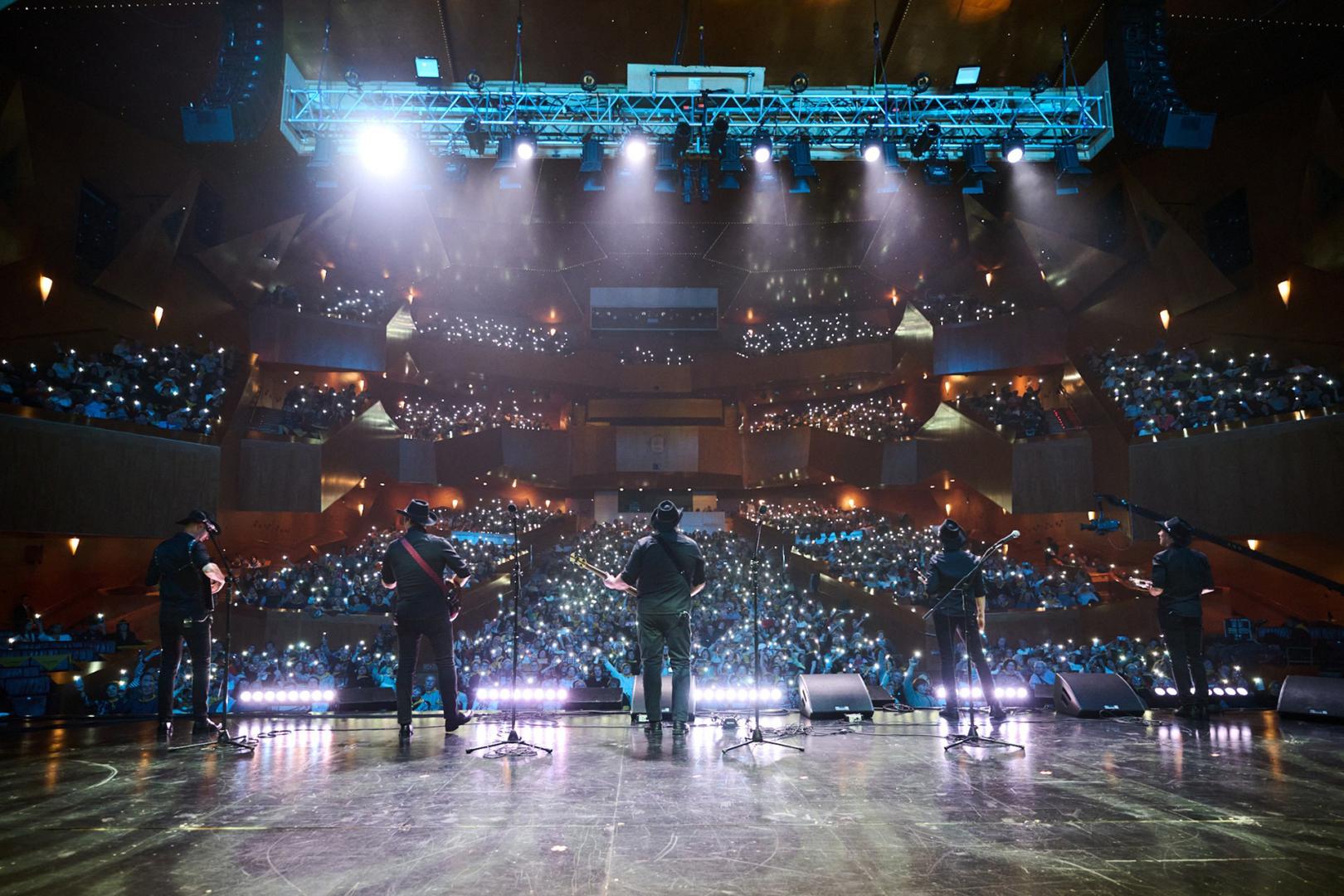 Puro Relajo, en su concierto en el Palacio Euskalduna