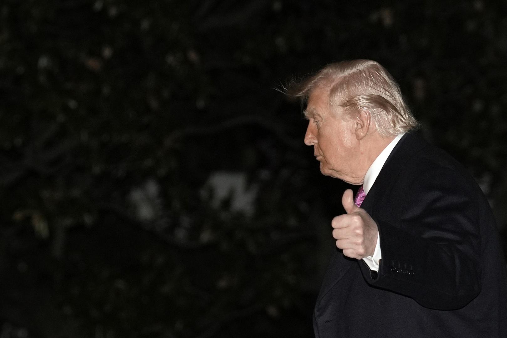 El presidente de EE UU, Donald Trump, regresa este domingo a la Casa Blanca desde Florida
