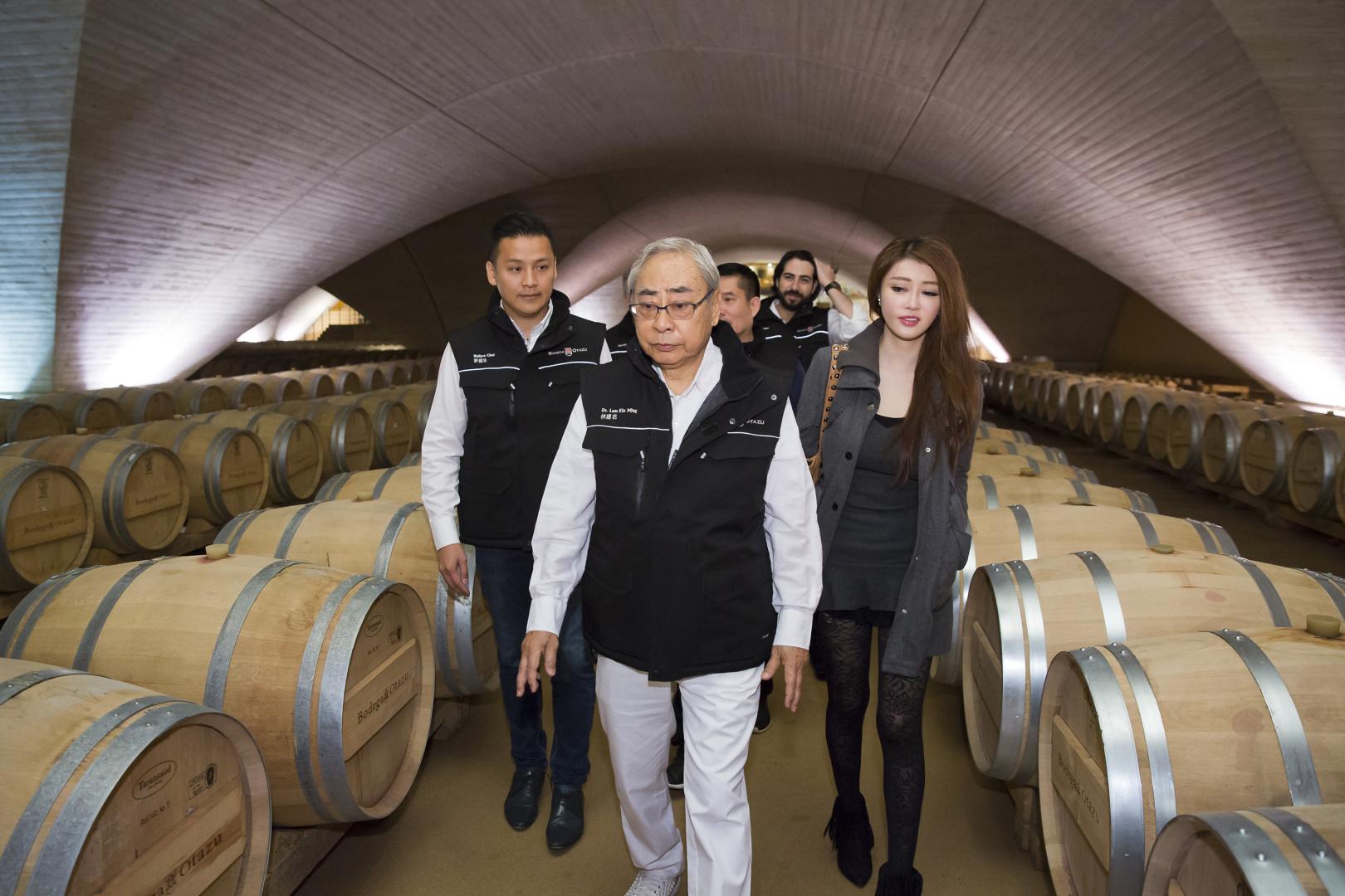 Componentes del equipo de Master Chef en China visitaron en 2016 Bodegas Señorío de Otazu, en Etxauri