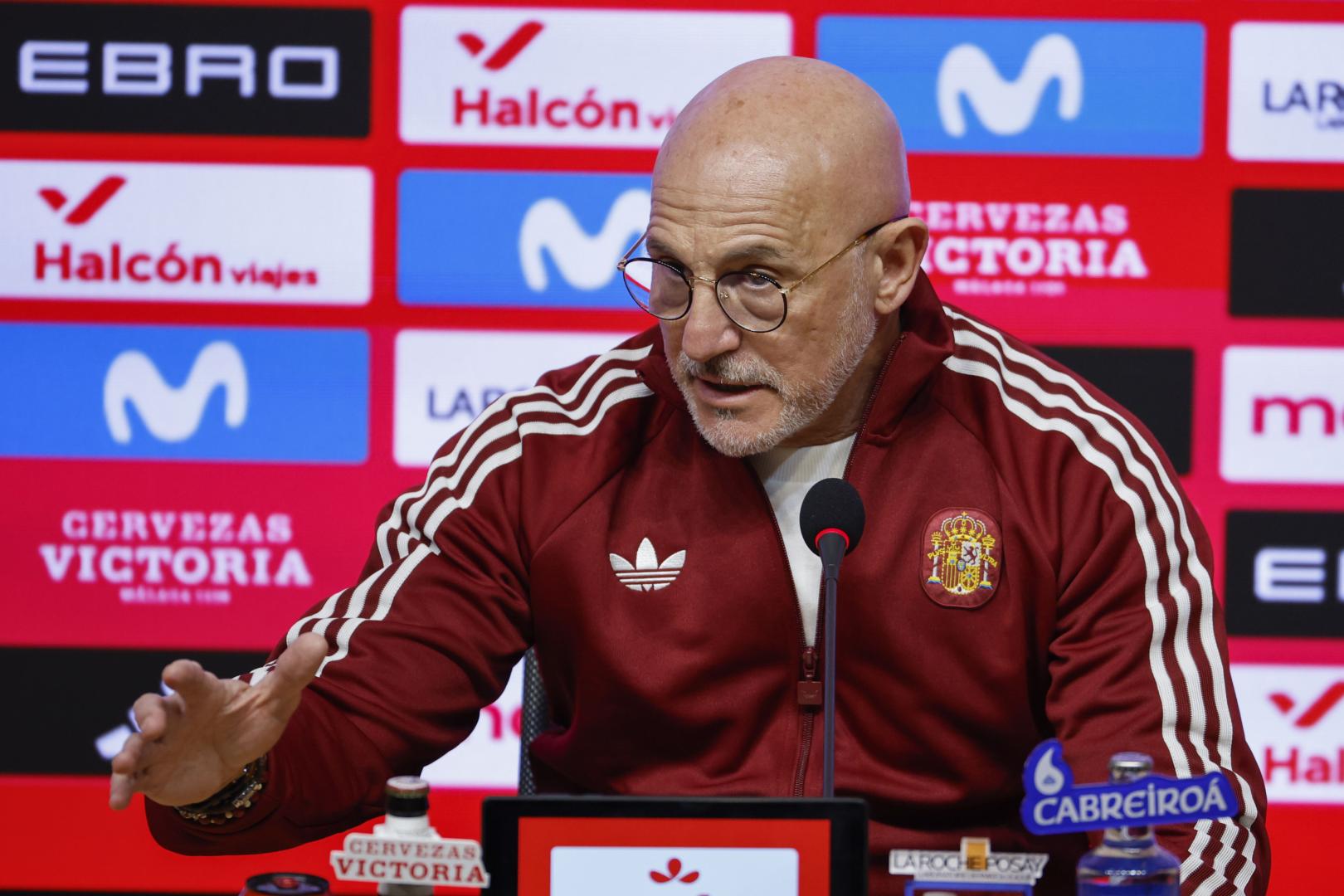 Luis de la Fuente, este lunes en la rueda de prensa