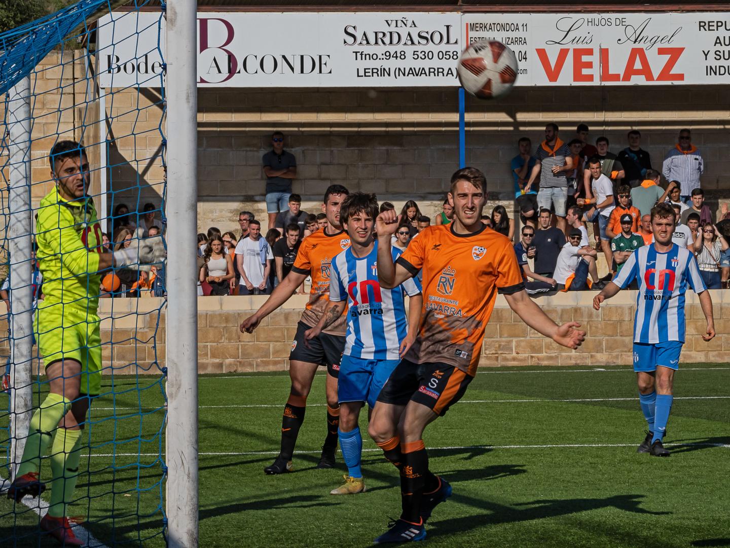 El San Andrés disputó la fase de ascenso a Autonómica en "su" campo, Merkatondoa de Estella en el 2022