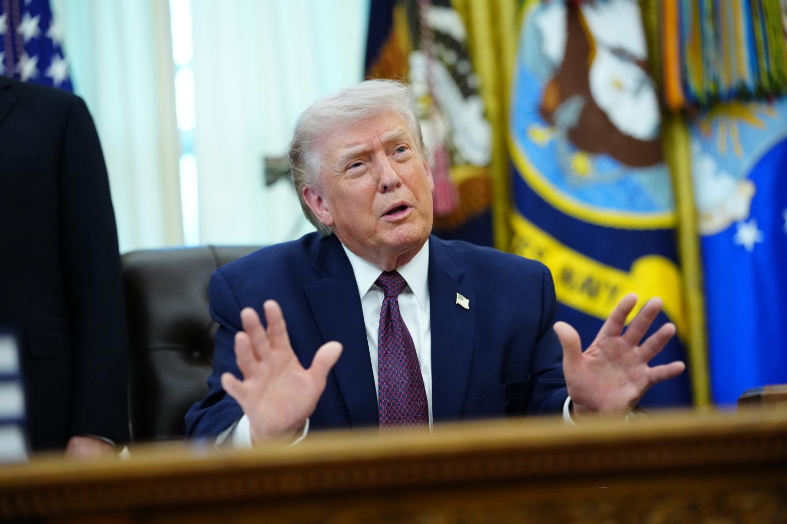 Donald Trump, en el Despacho Oval de la Casa Blanca