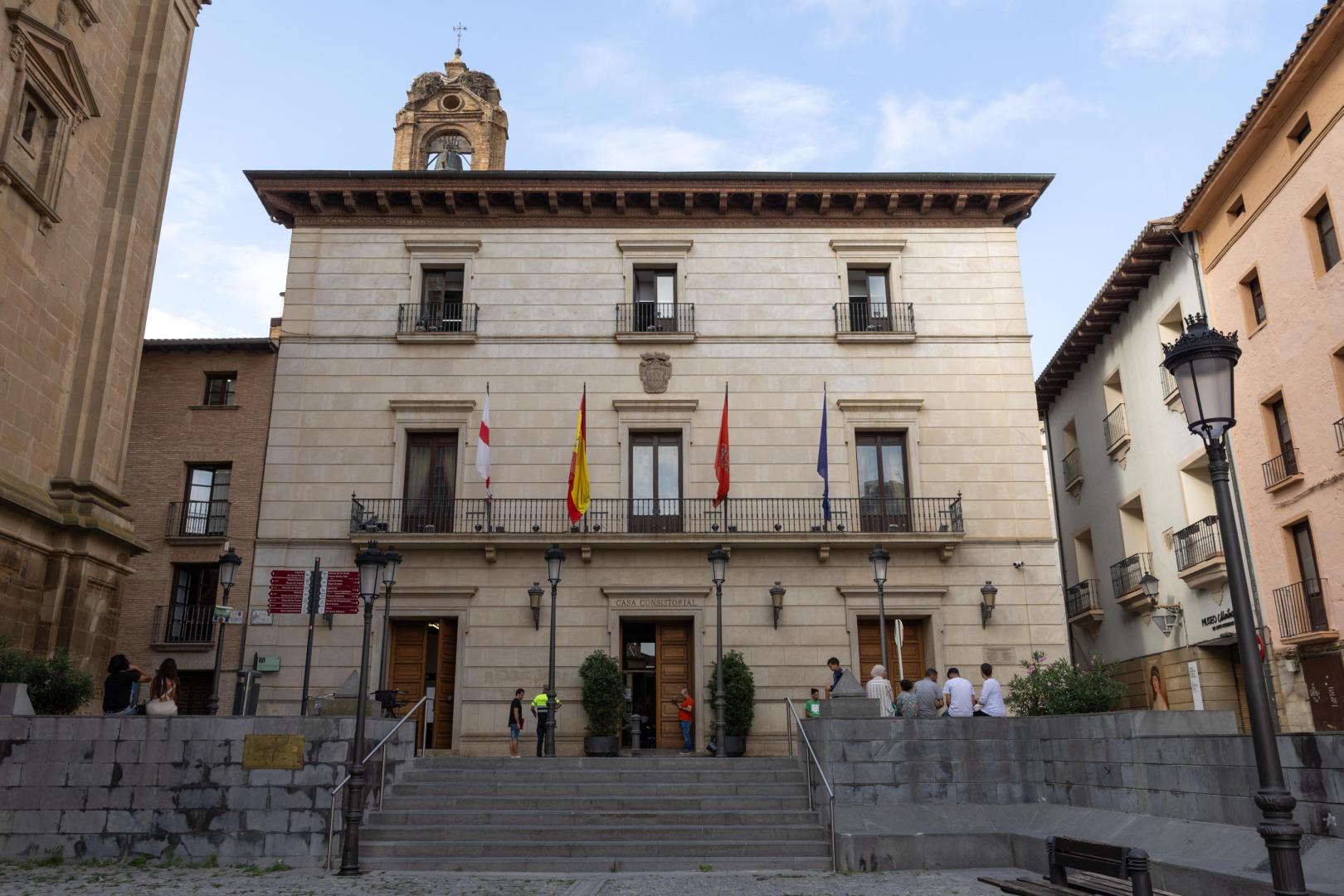 Fachada de la Casa Consistorial de Tudela