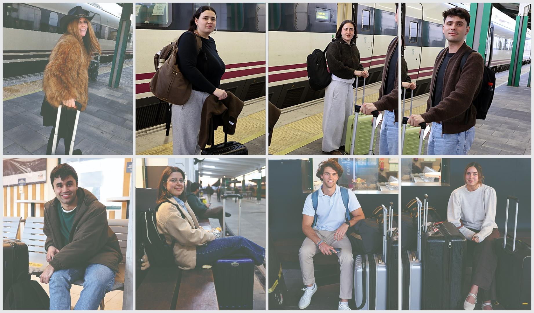 En la fila superior, de izda. a dcha., Marta Garraus, Lucía Riera, Arrate Vicuña y Lucas Vicuña. En la fila inferior, de izda. a dcha., Álvaro Gómez, Irati Huarte, Dante y Constanza