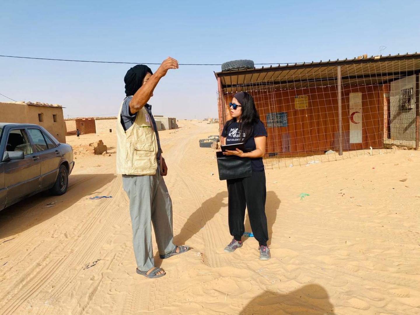 Brithanny Vera viajó a los campamentos para seis meses, pero ha ido prolongando la estancia